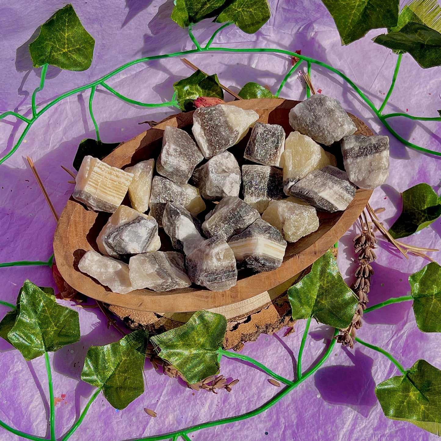 raw/rough zebra calcite