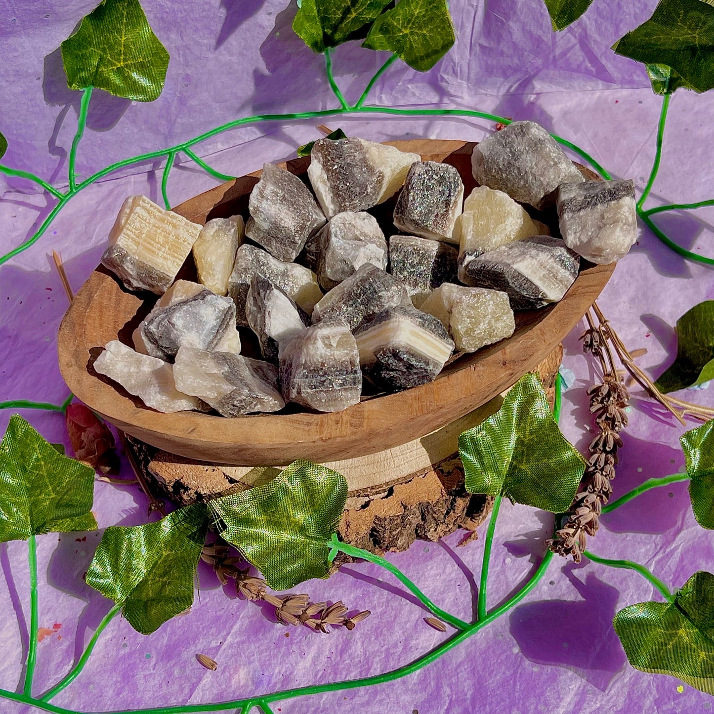 raw/rough zebra calcite
