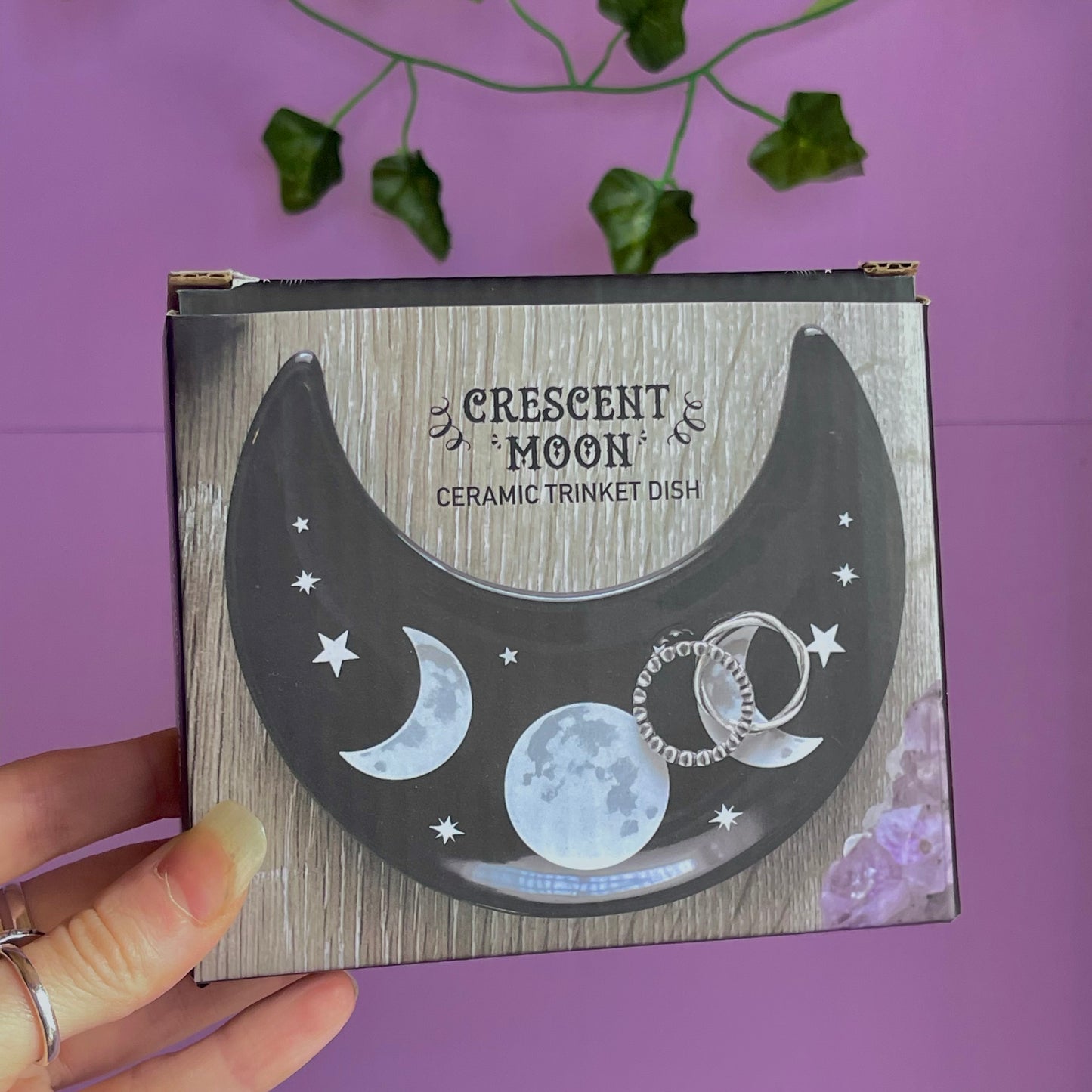crescent moon trinket dish