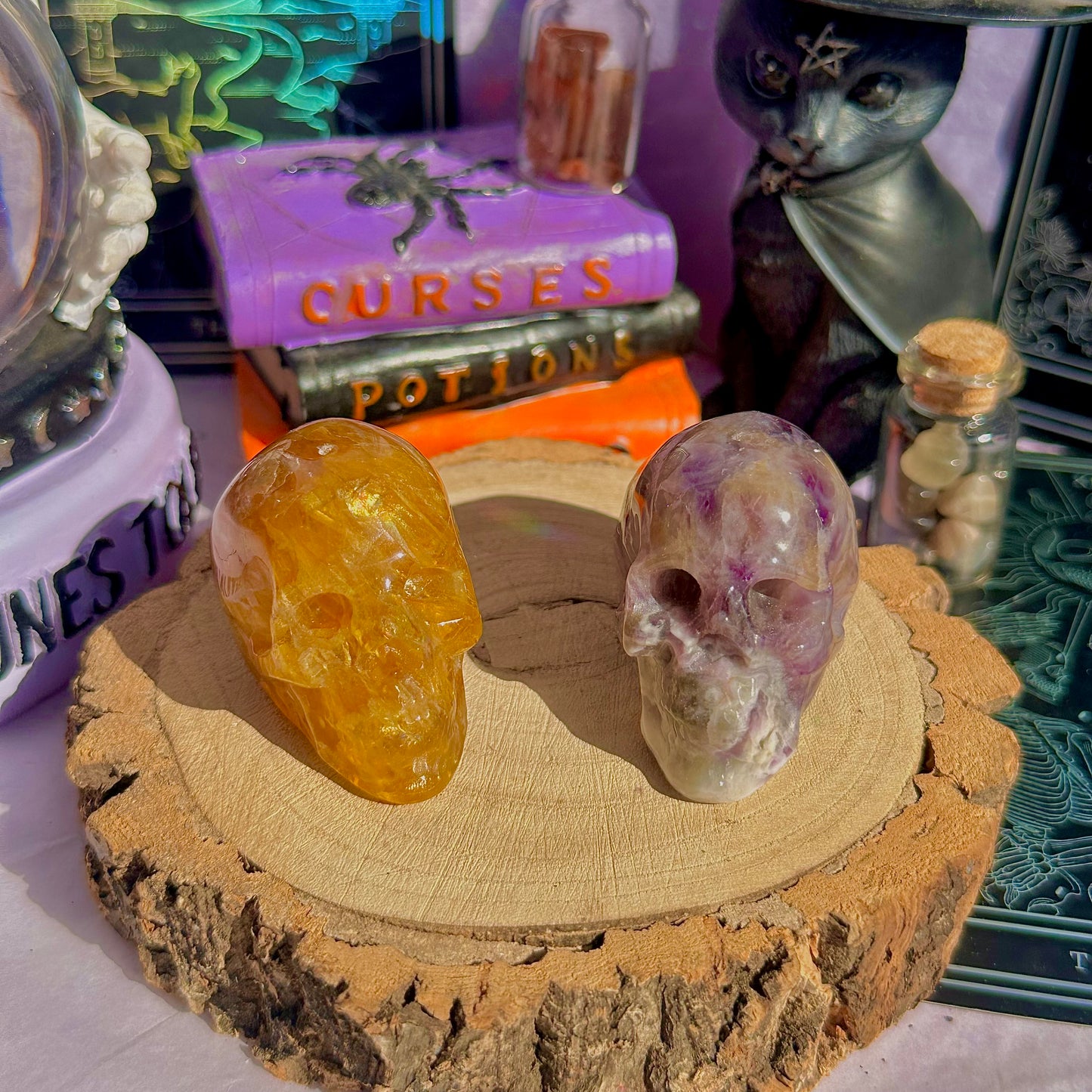skull carving incense holders ~ choose your own
