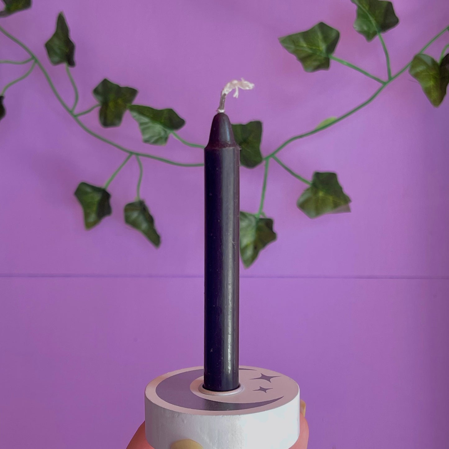 mystical moon spell candle holder