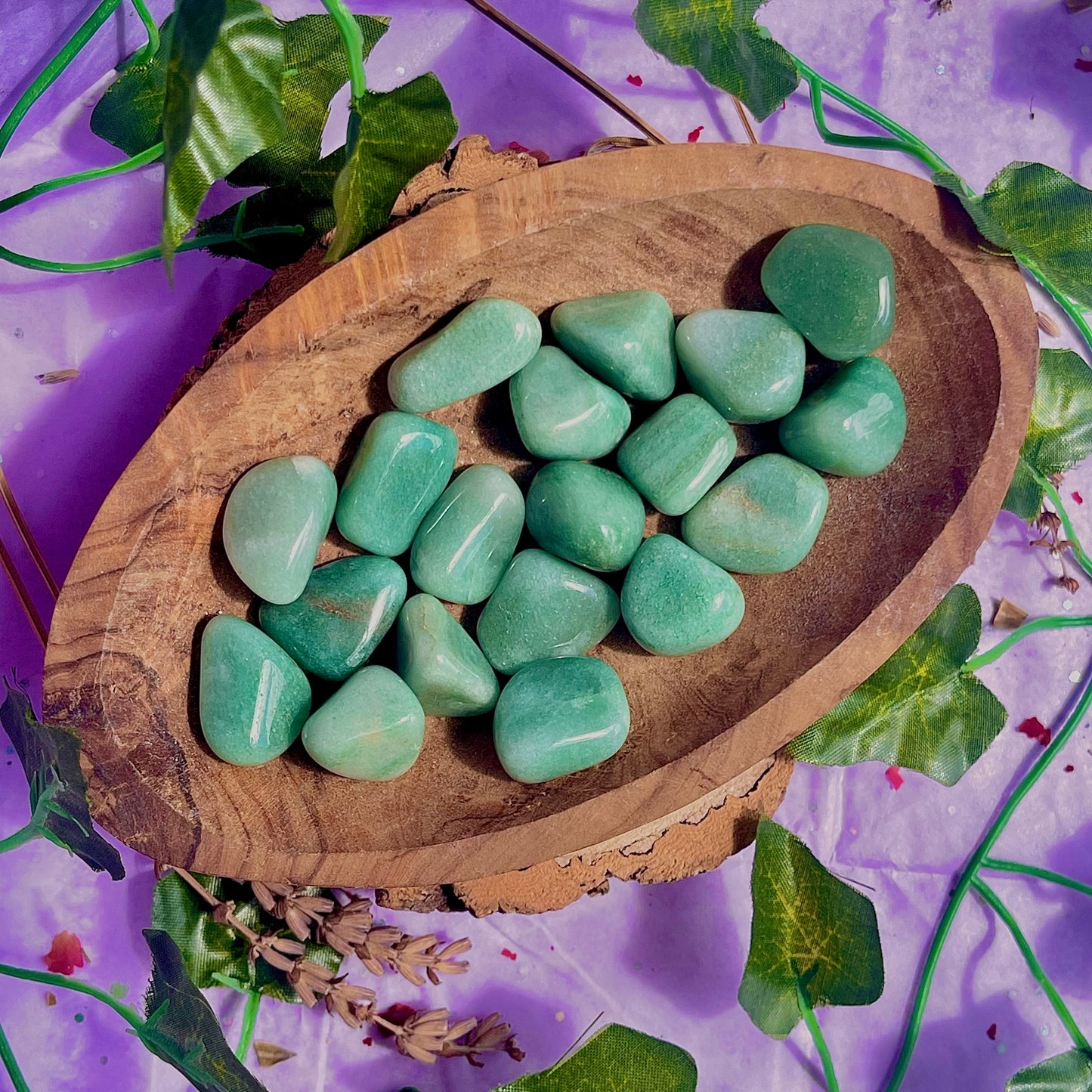 green aventurine tumbles