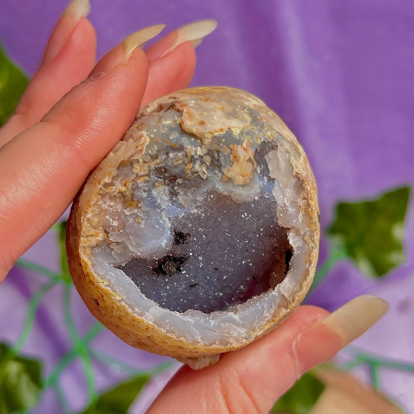 druzy agate geodes B1-5