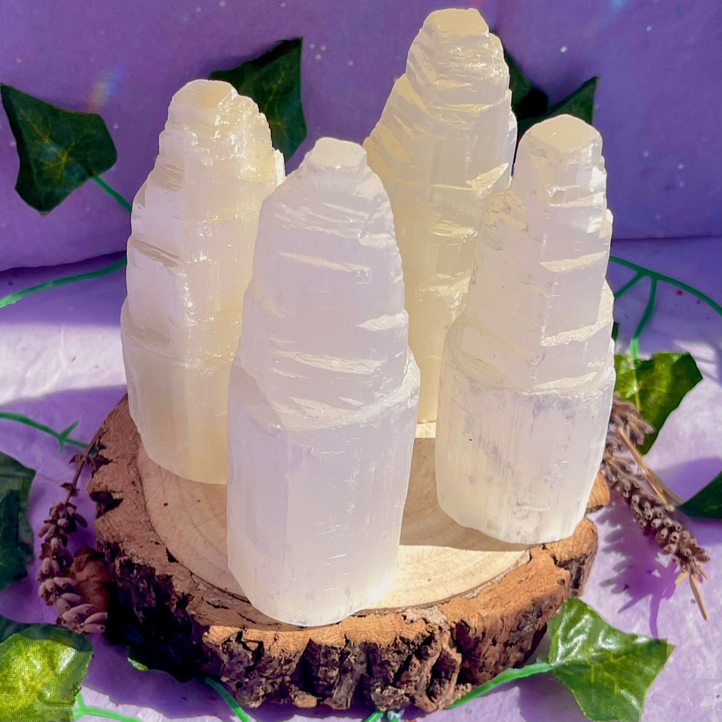 satin spar selenite tower