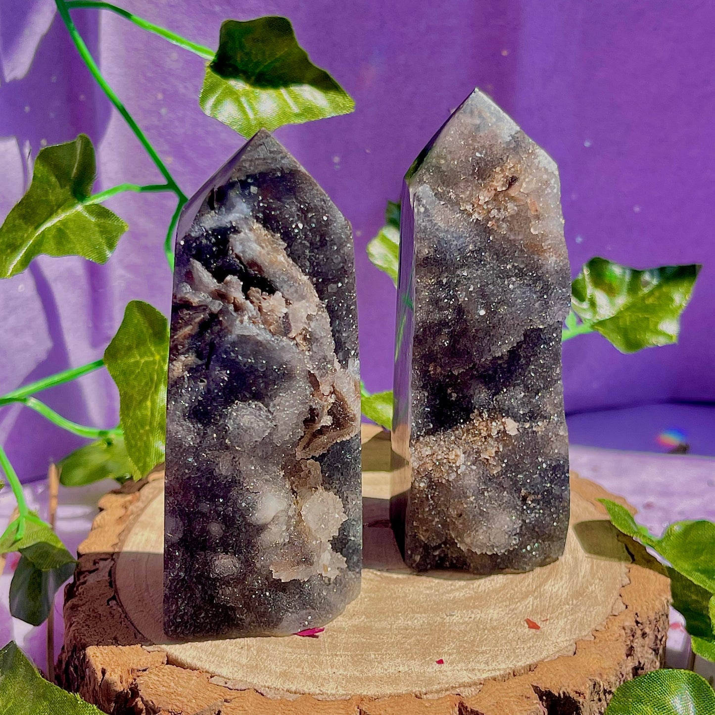 sphalerite druzy towers ~ intuitively chosen