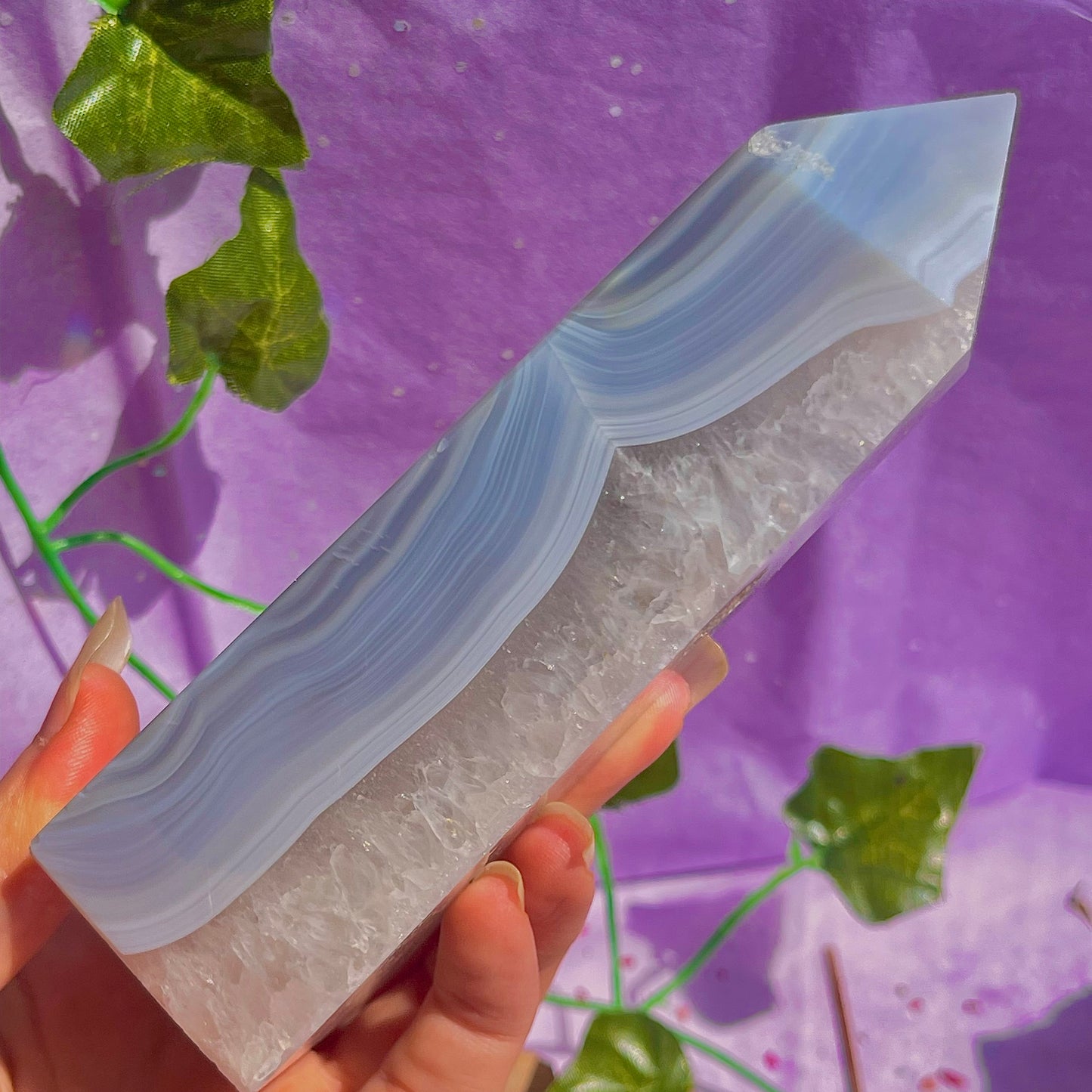 druzy agate tower