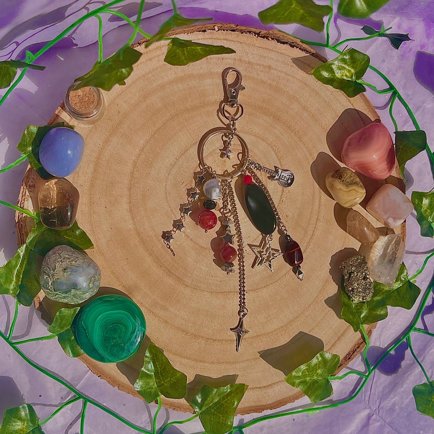 star bag charm / key ring