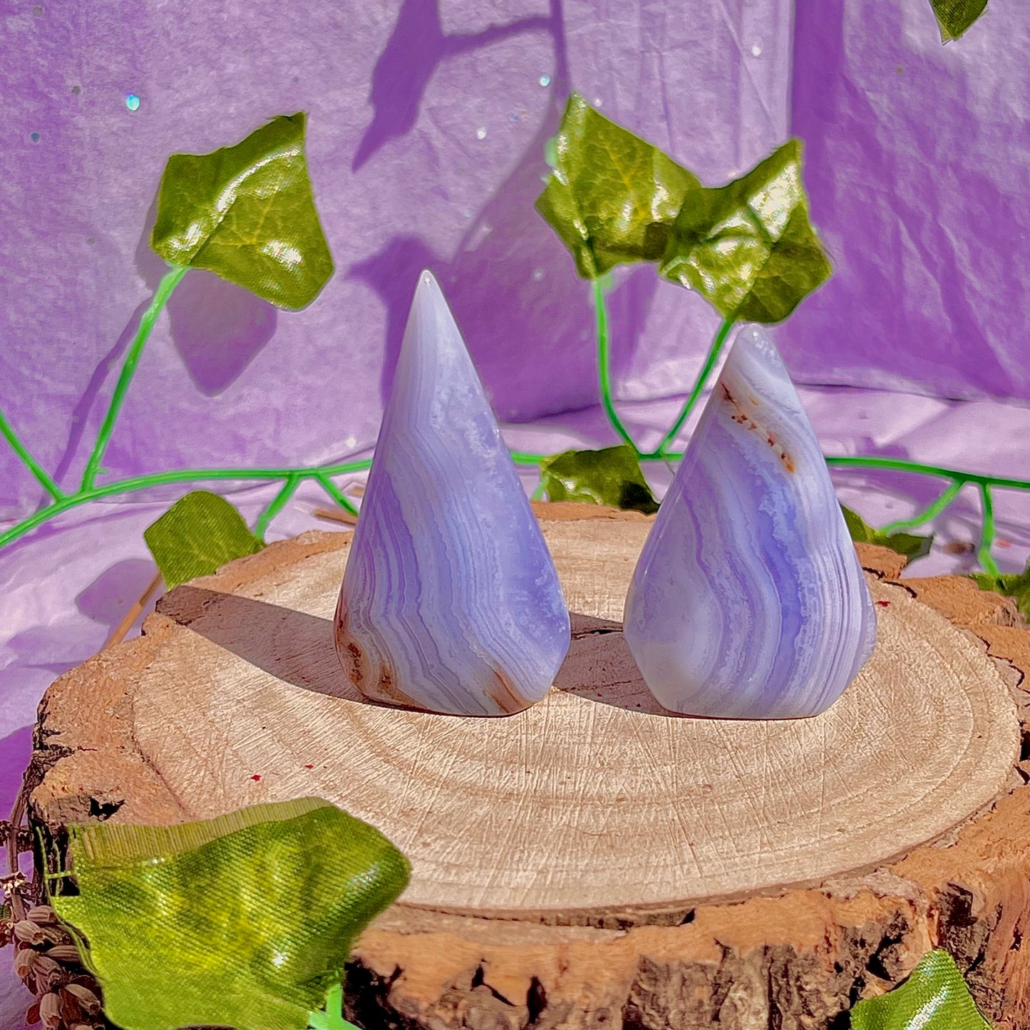 blue lace agate water drop ~ intuitively chosen
