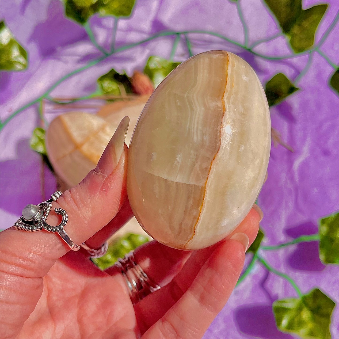 banded calcite egg carvings ~ choose your own