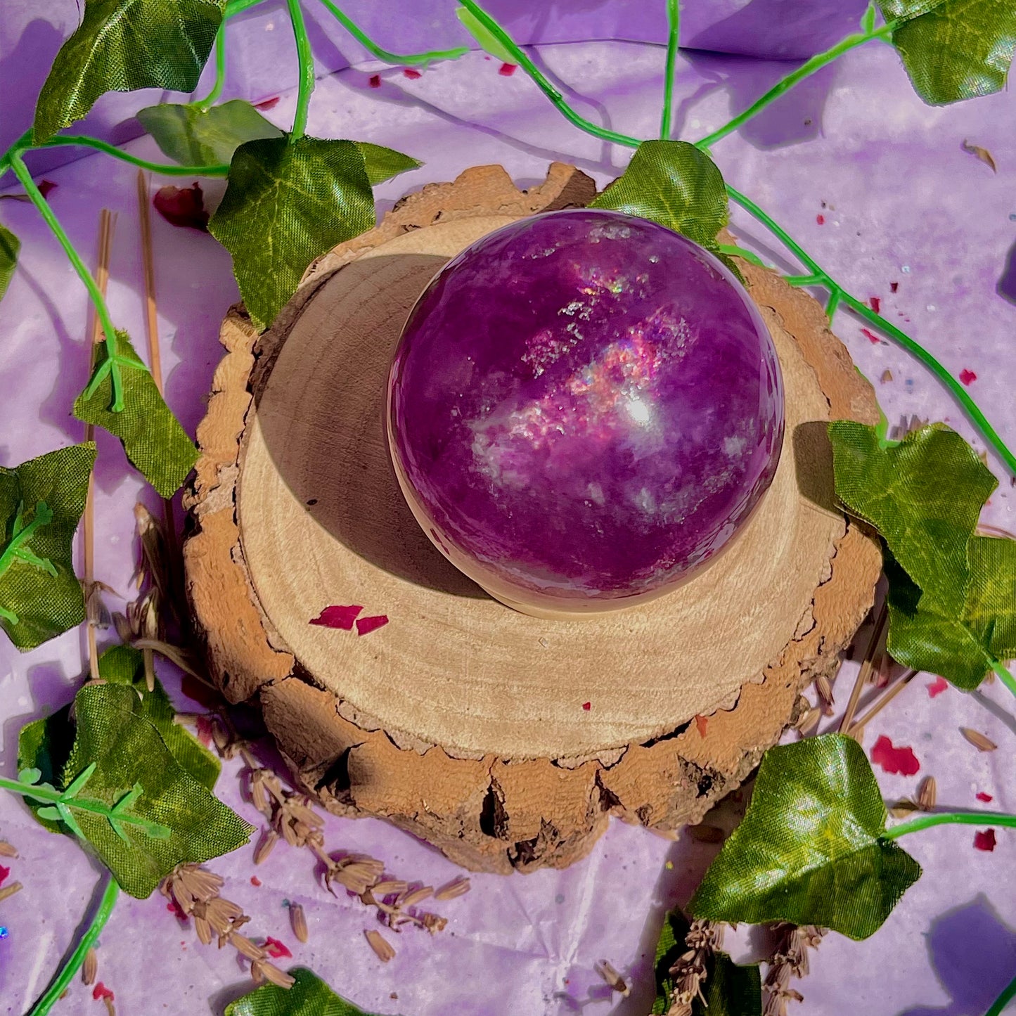 rainbow fluorite sphere A