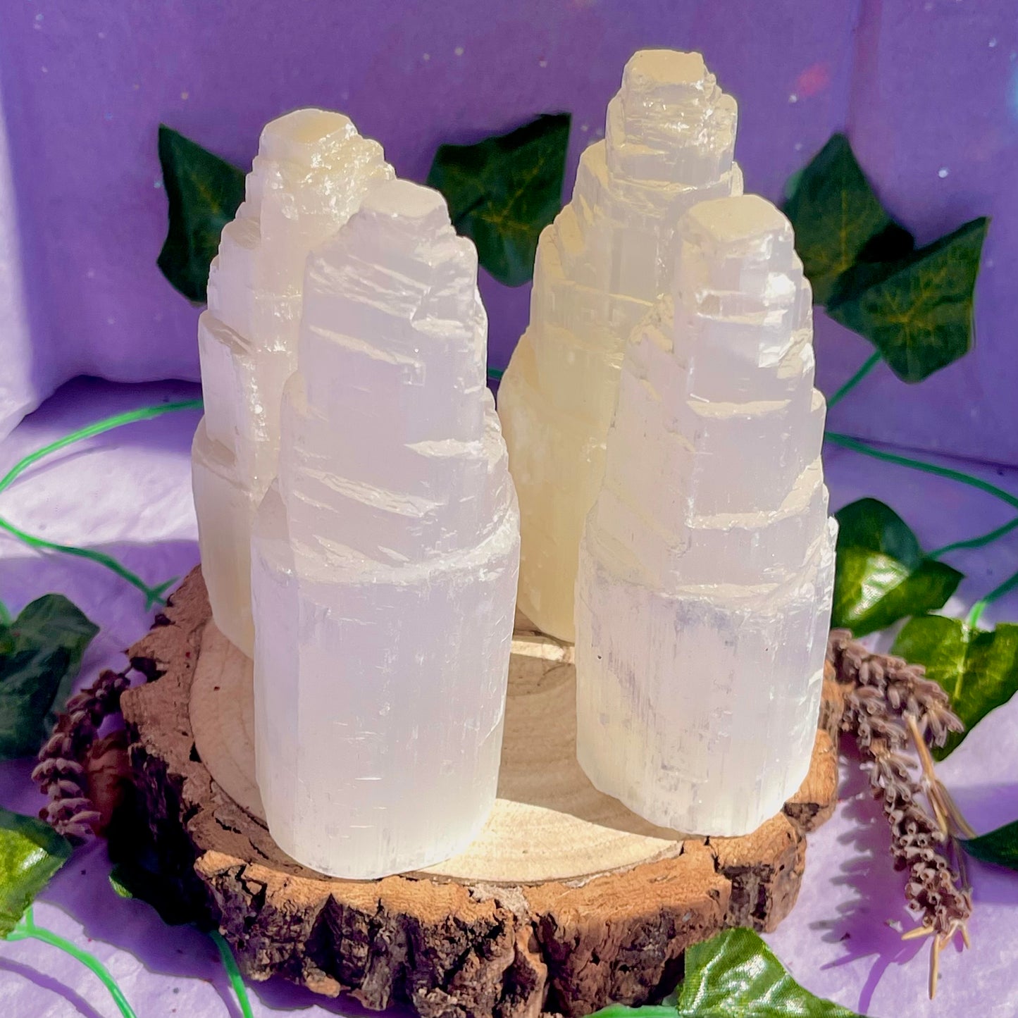 satin spar selenite tower