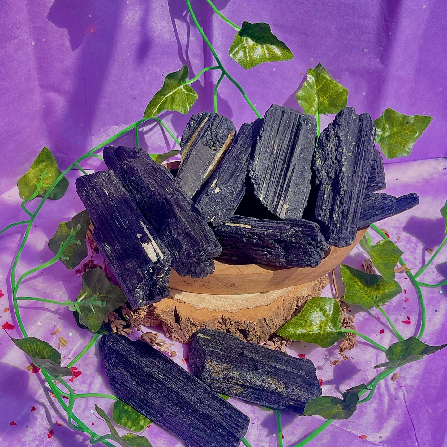 raw/rough black tourmaline