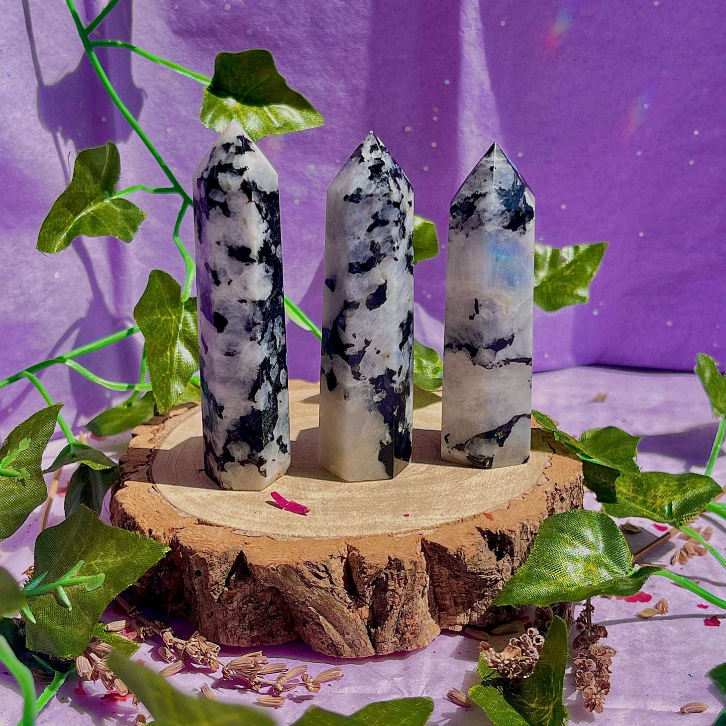 rainbow moonstone towers ~ intuitively chosen