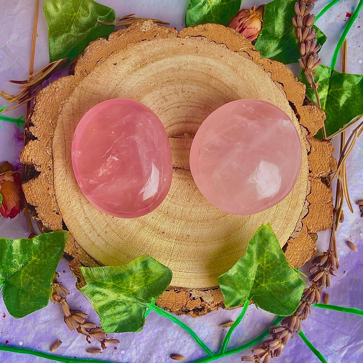 rose quartz palm stone - choose your own