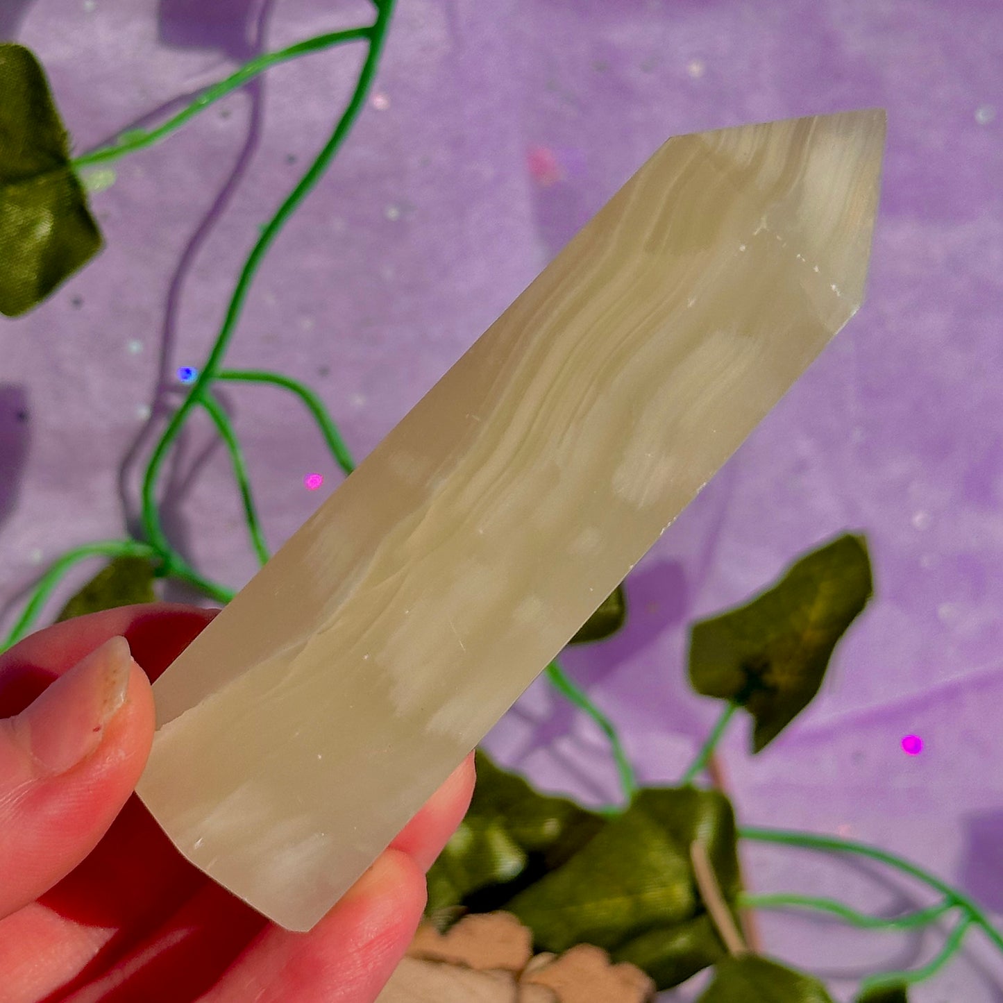 green towers ~ green fuchsite & banded calcite/onyx ~ choose your own