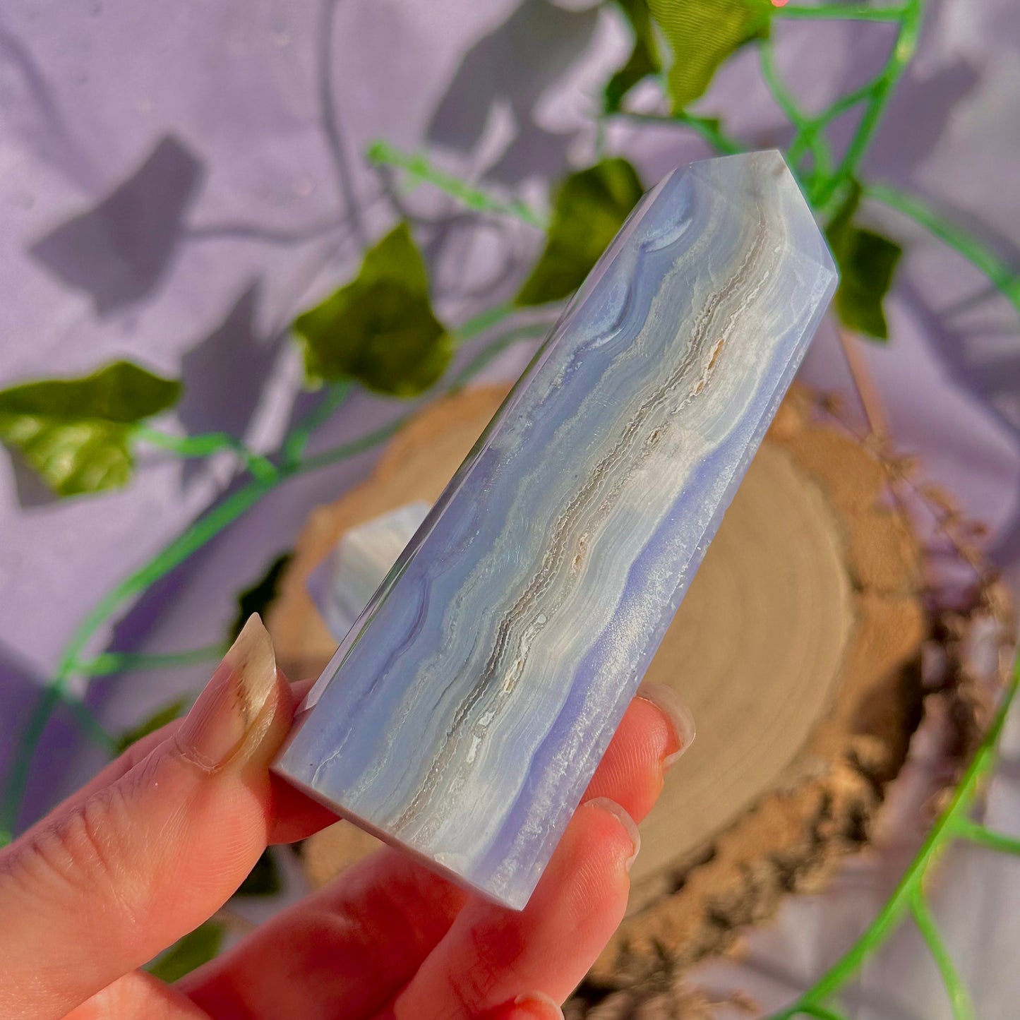 blue lace agate tower ~ intuitively chosen