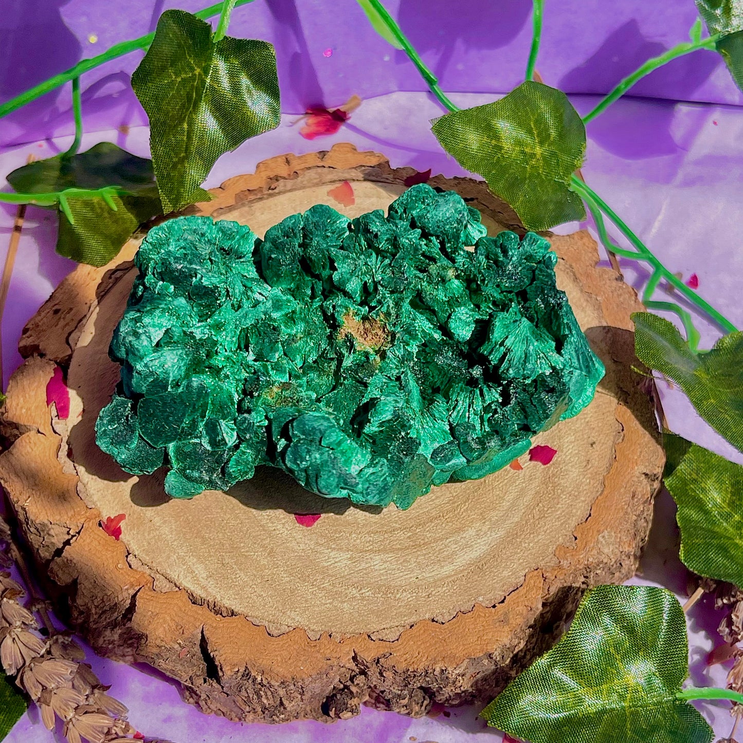 fibrous malachite specimen A (3-4inch)