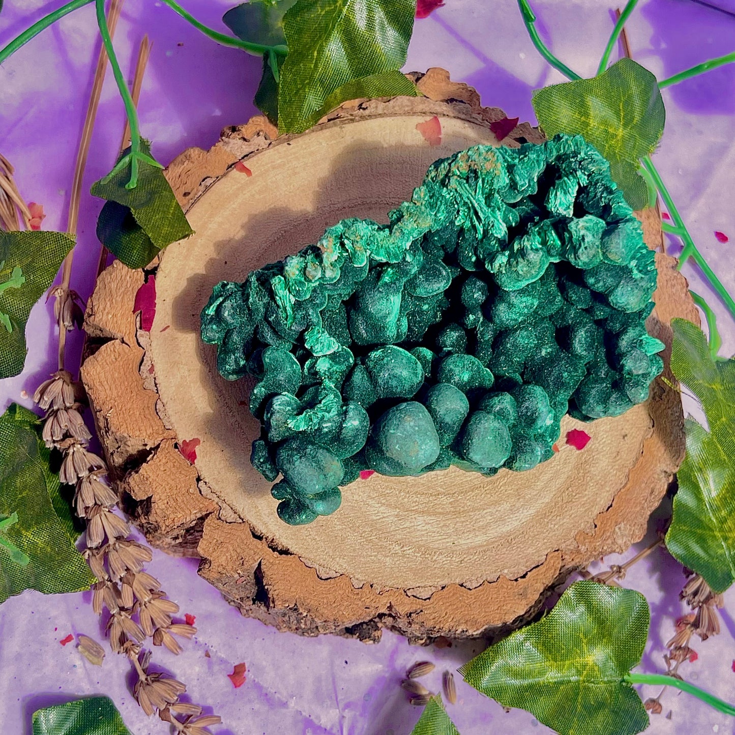 fibrous malachite specimen B (3-4inch)