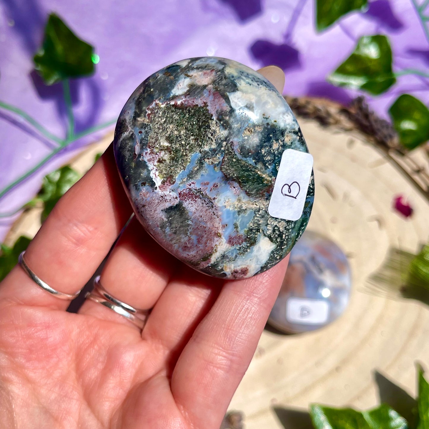 sea jasper palm stone - choose your own