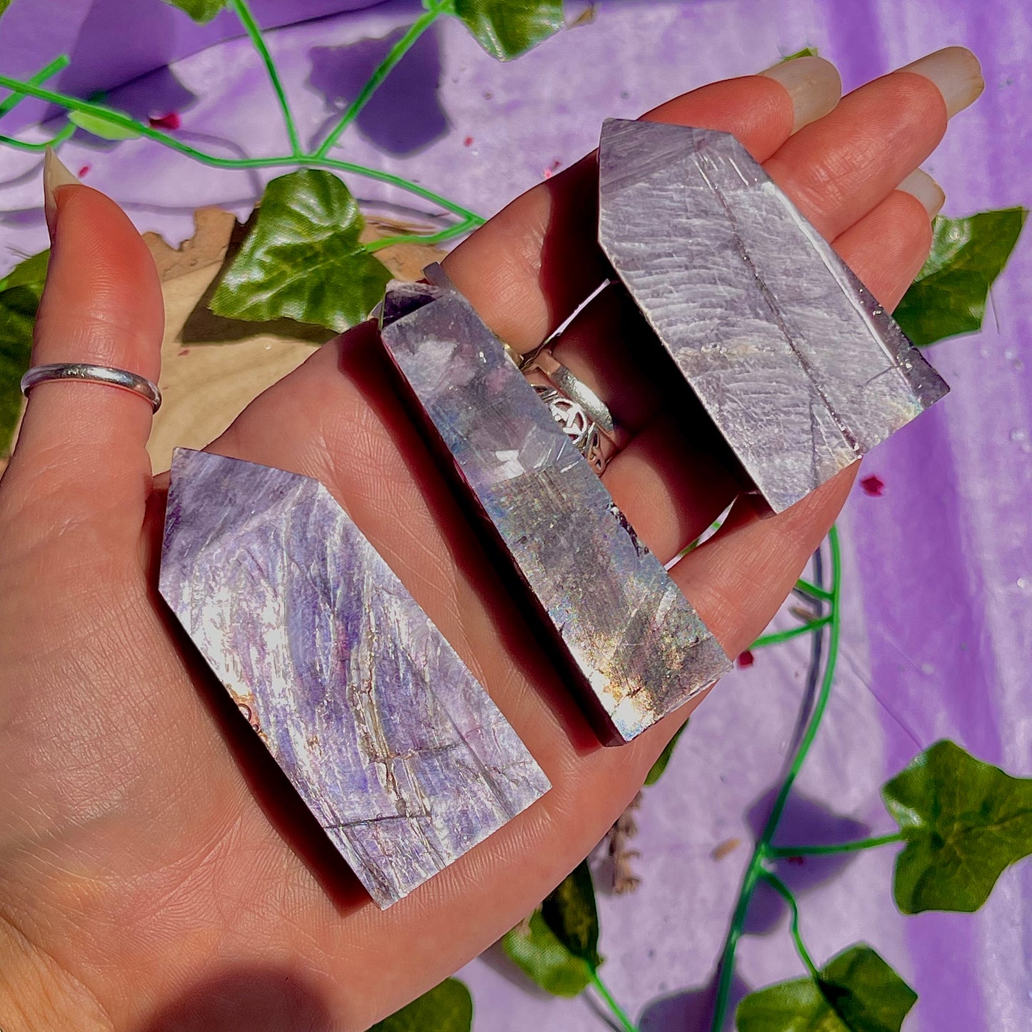 lepidolite towers ~ intuitively chosen