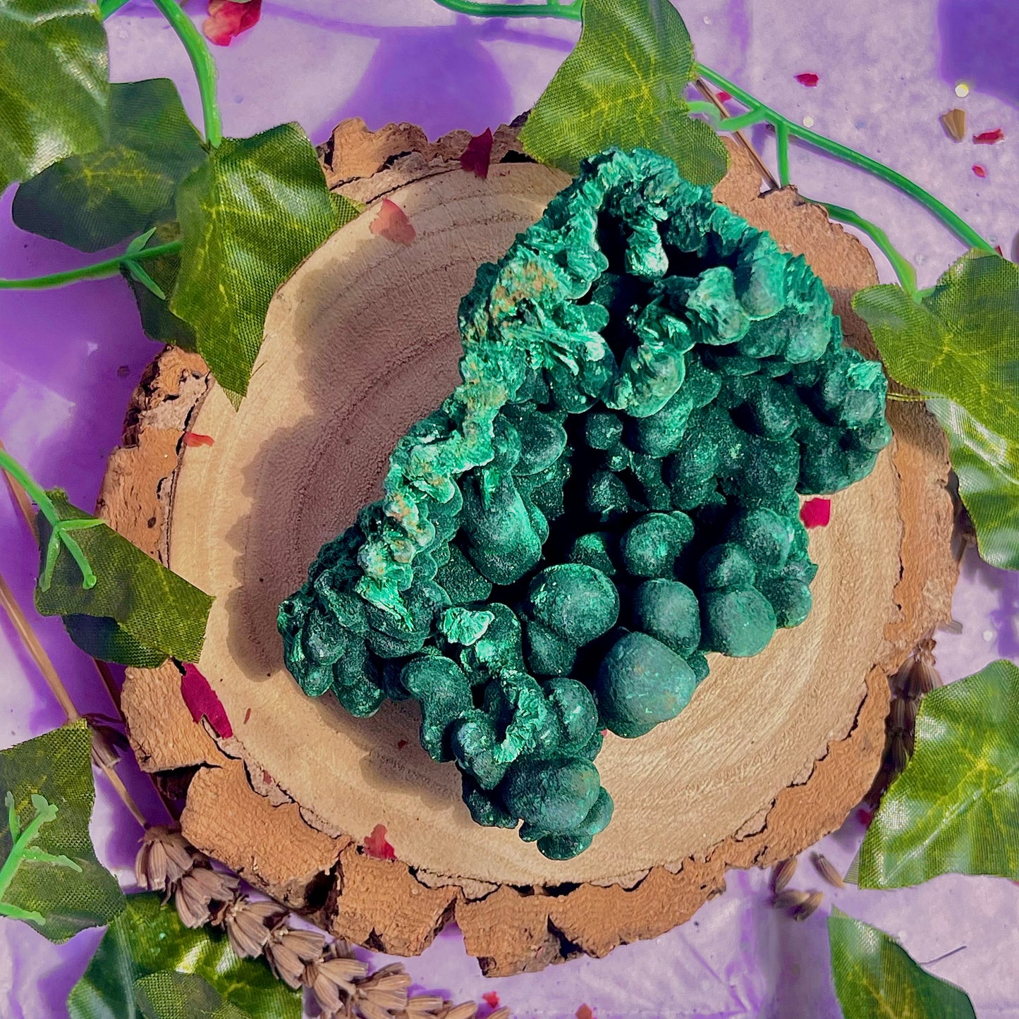 fibrous malachite specimen B (3-4inch)