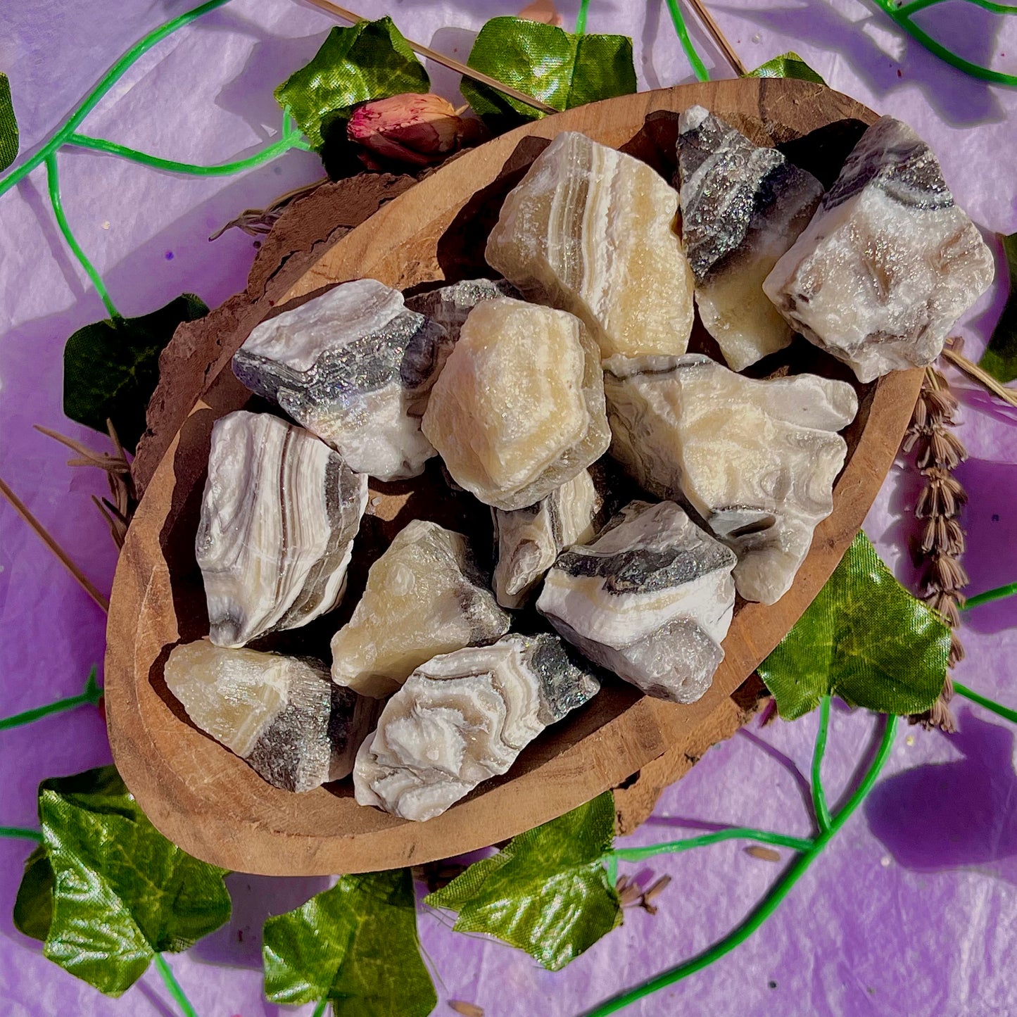 raw/rough zebra calcite