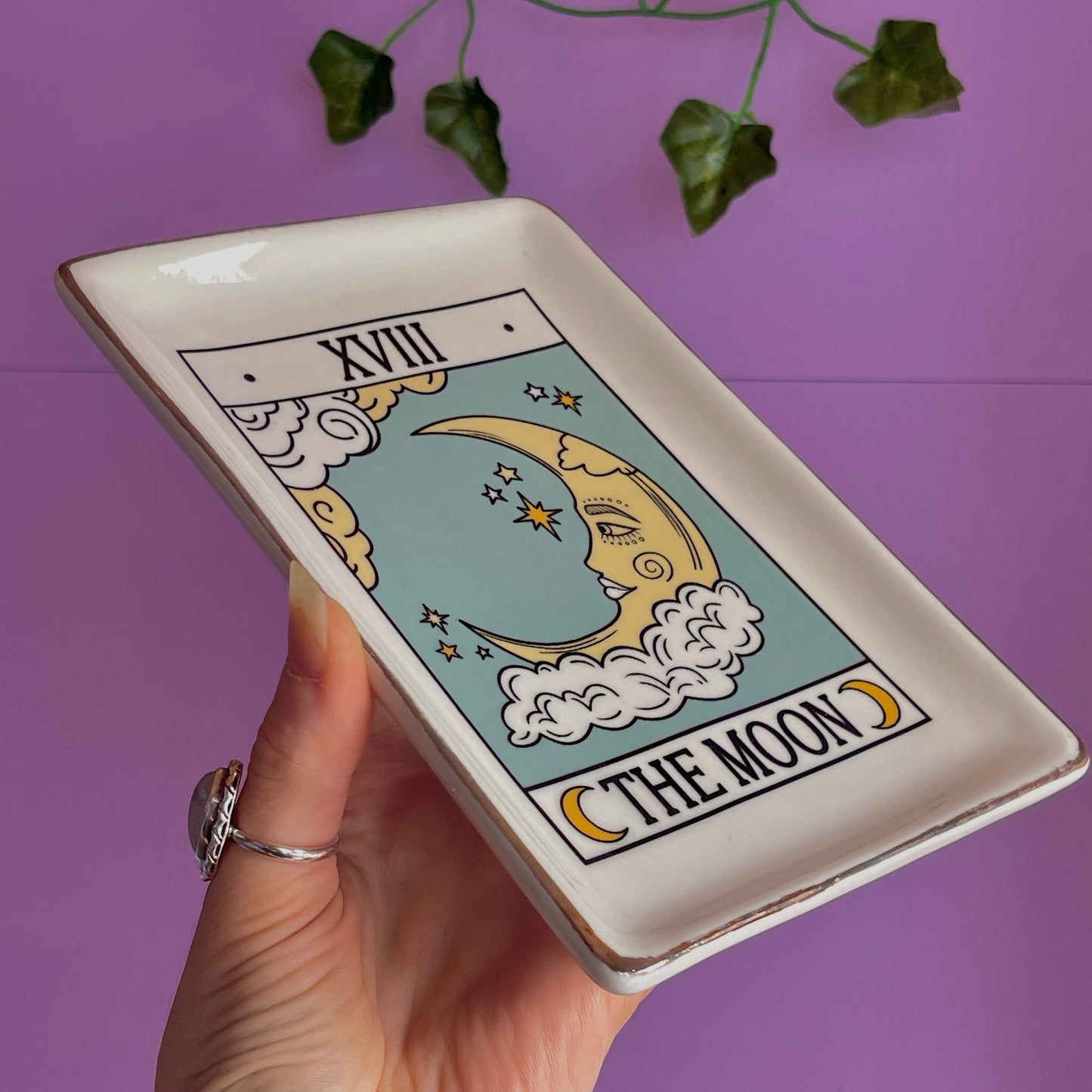 the moon tarot trinket dish
