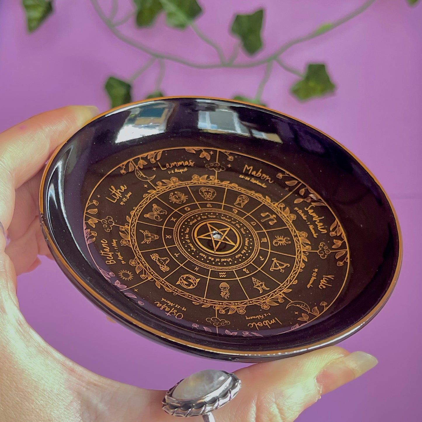 wheel of the year incense holder