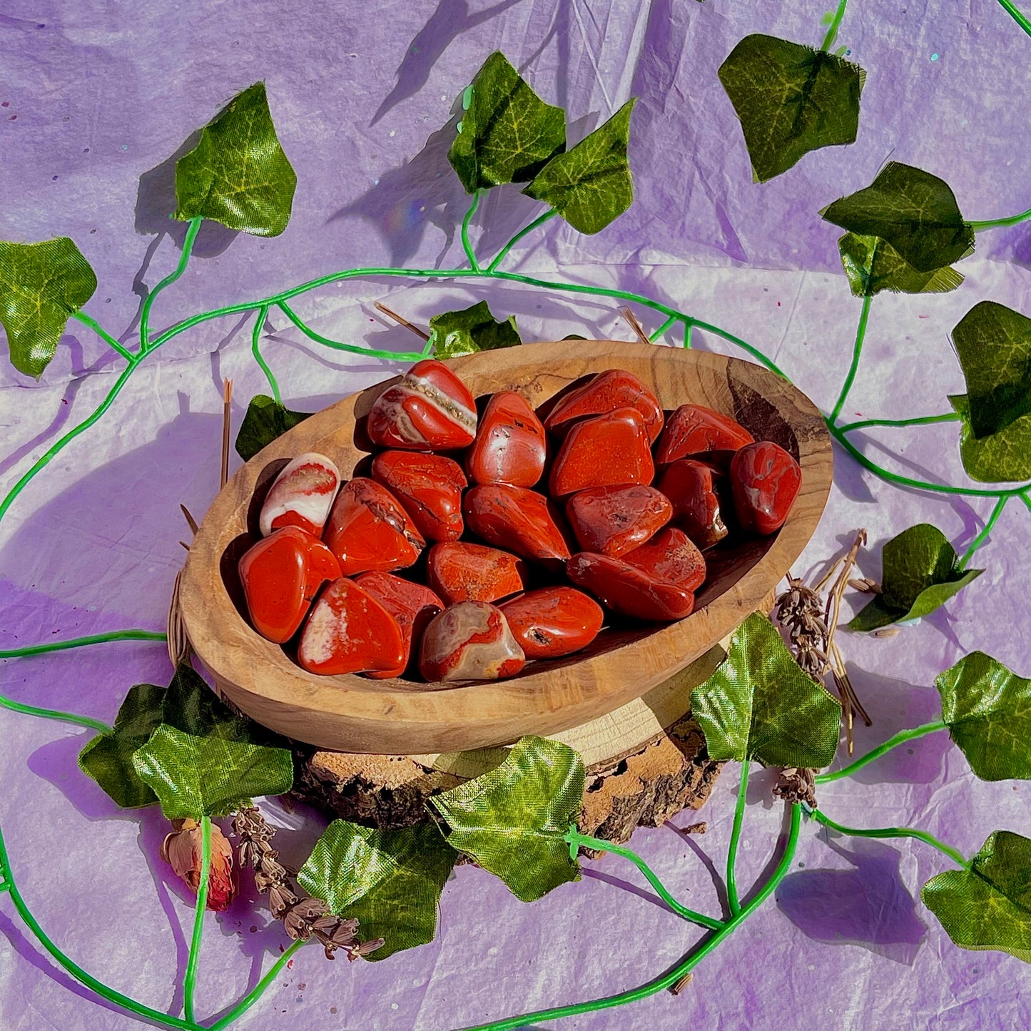 red jasper tumble