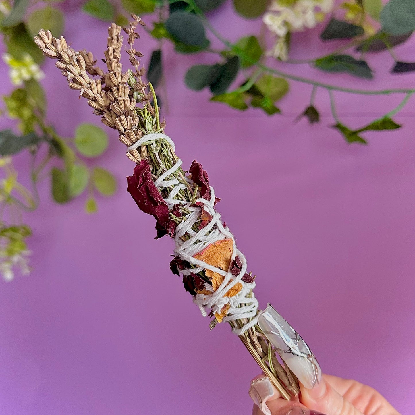 handmade herbal cleansing wands
