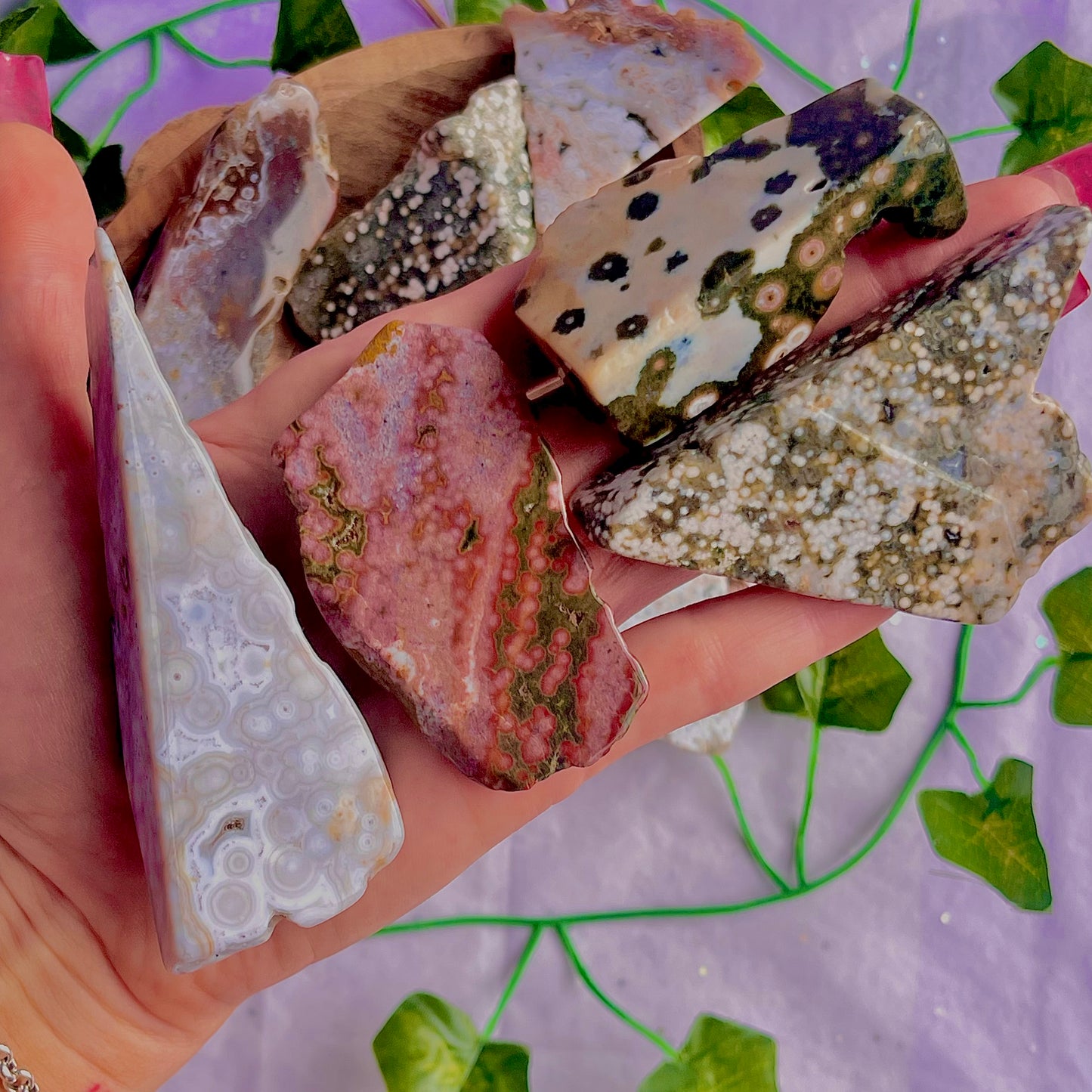 8th vein jasper freeform pieces ~ xlarge