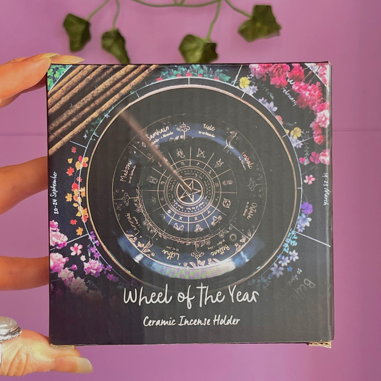 wheel of the year incense holder