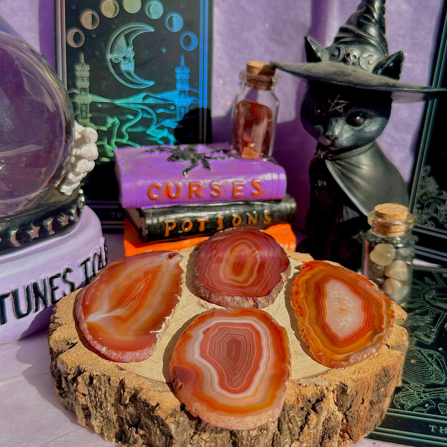 red agate slice ~ intuitively chosen