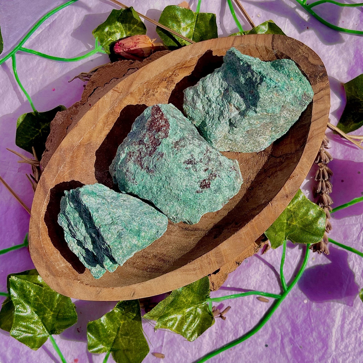 raw/rough fuchsite