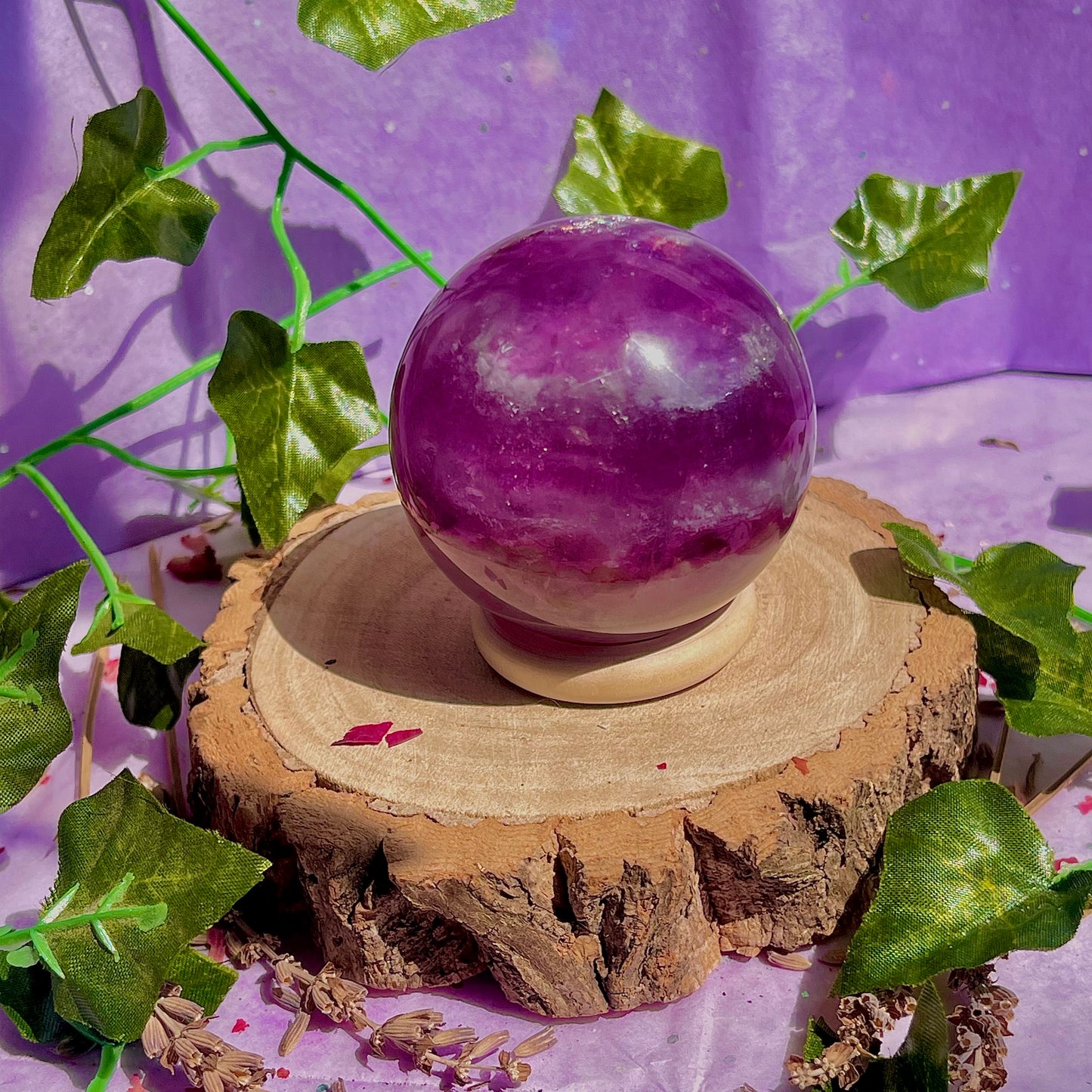 rainbow fluorite sphere A
