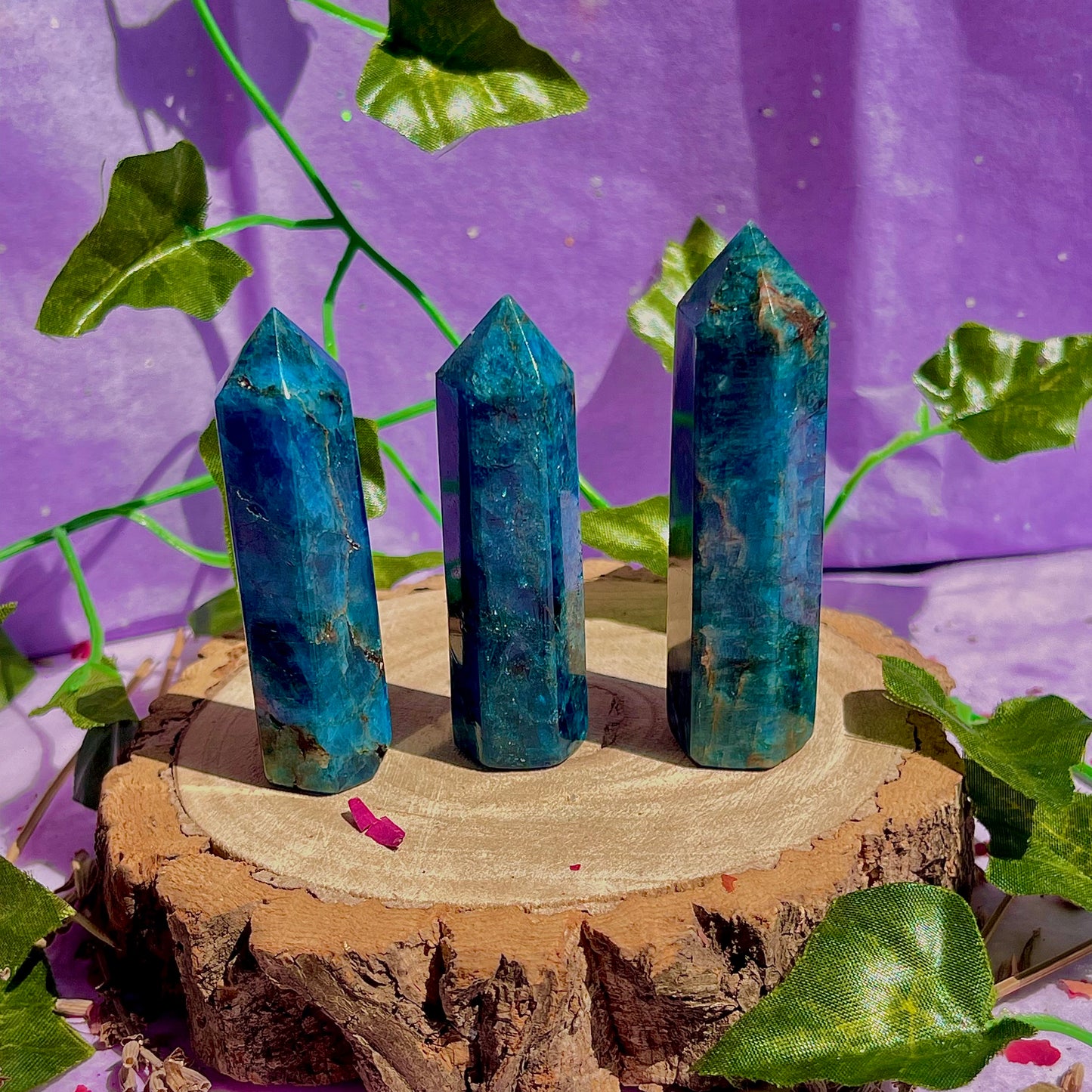 blue apatite towers ~ intuitively chosen