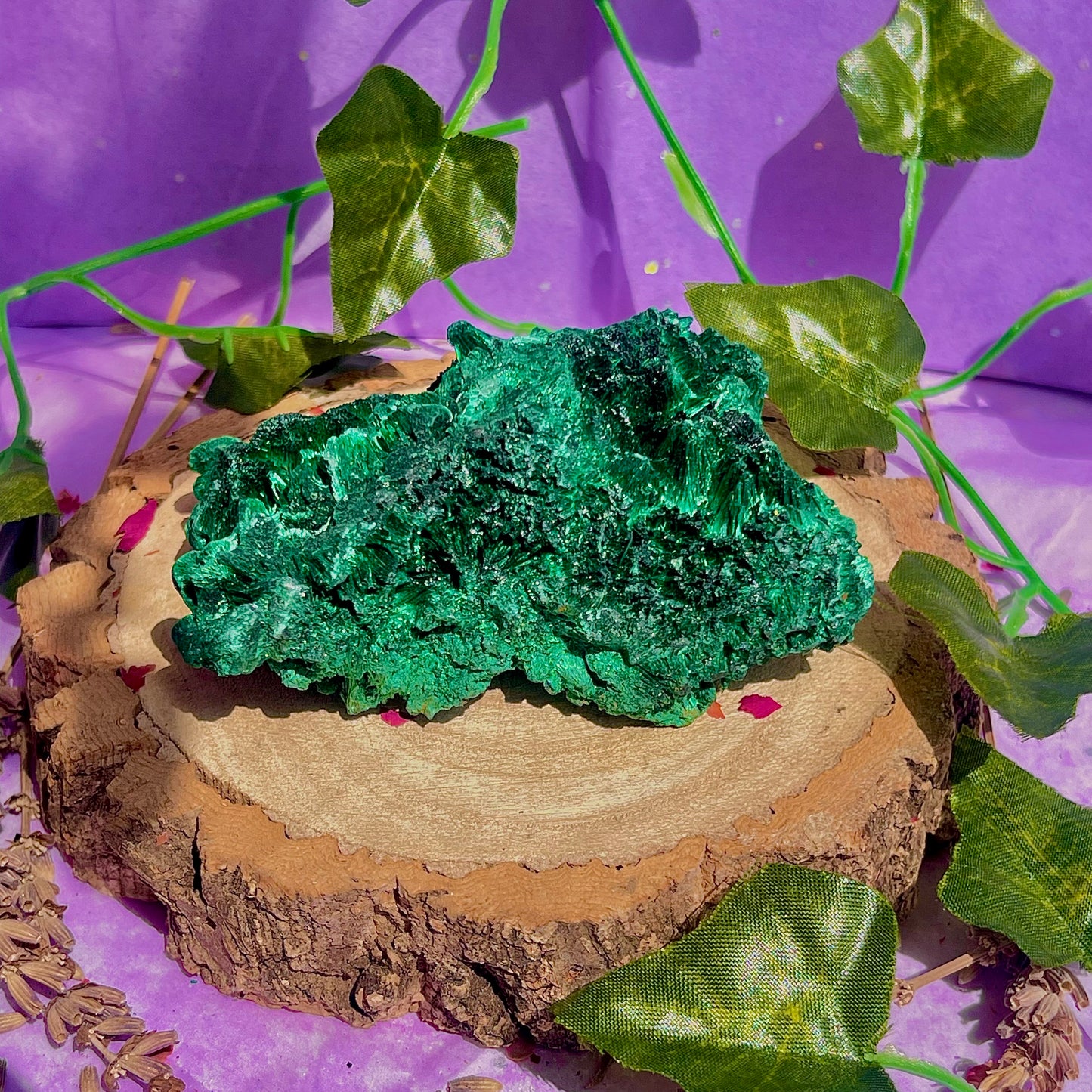 fibrous malachite specimen B (3-4inch)