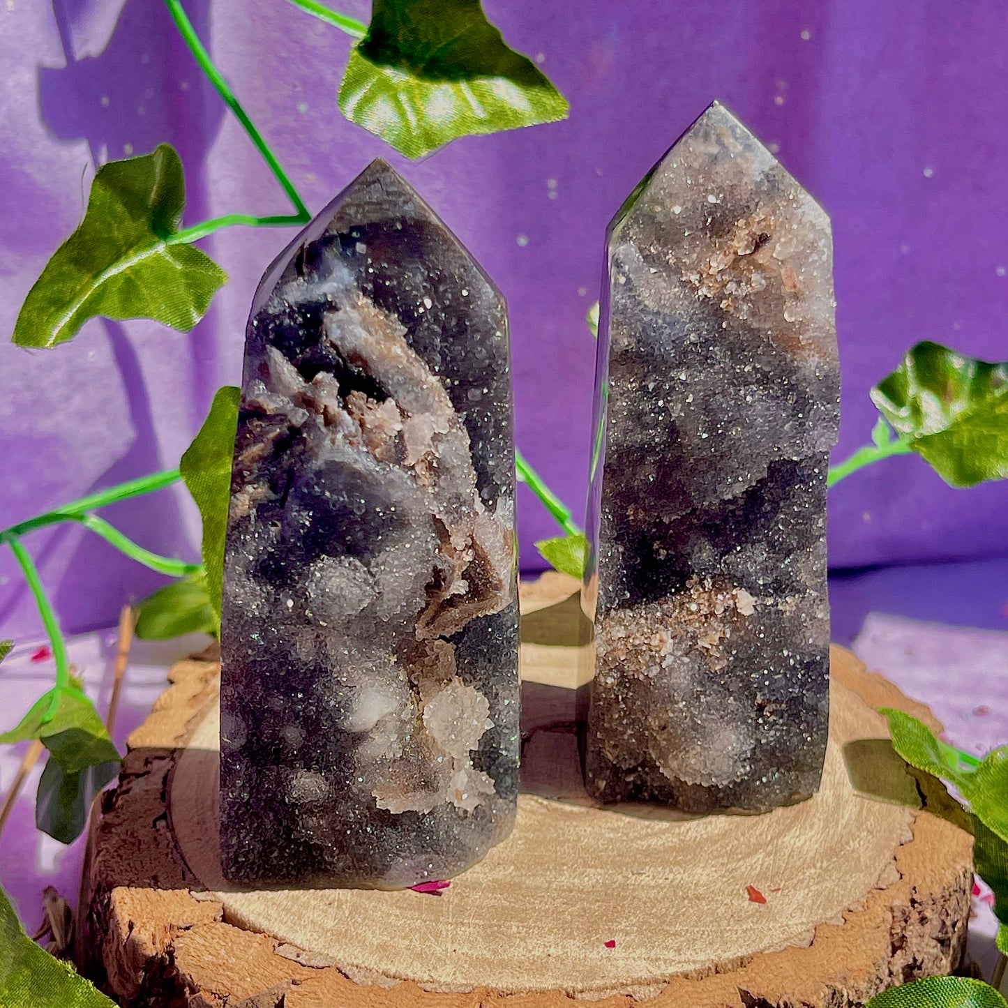 sphalerite druzy towers ~ intuitively chosen
