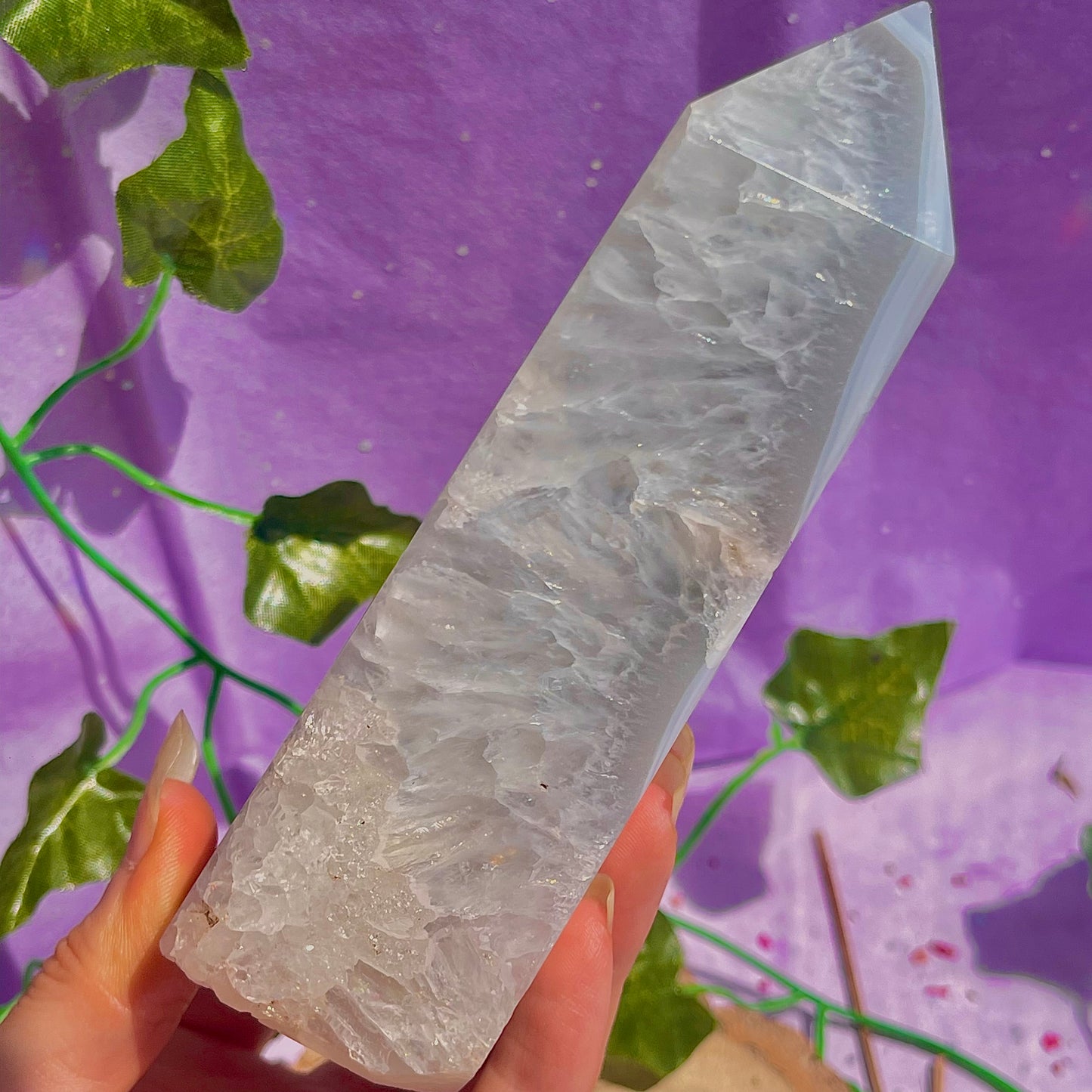 druzy agate tower