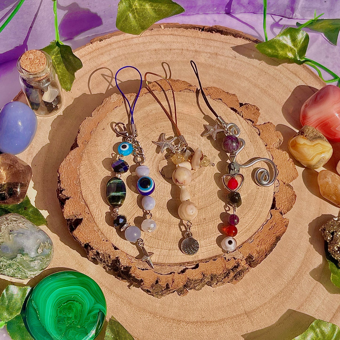 detailed phone charms
