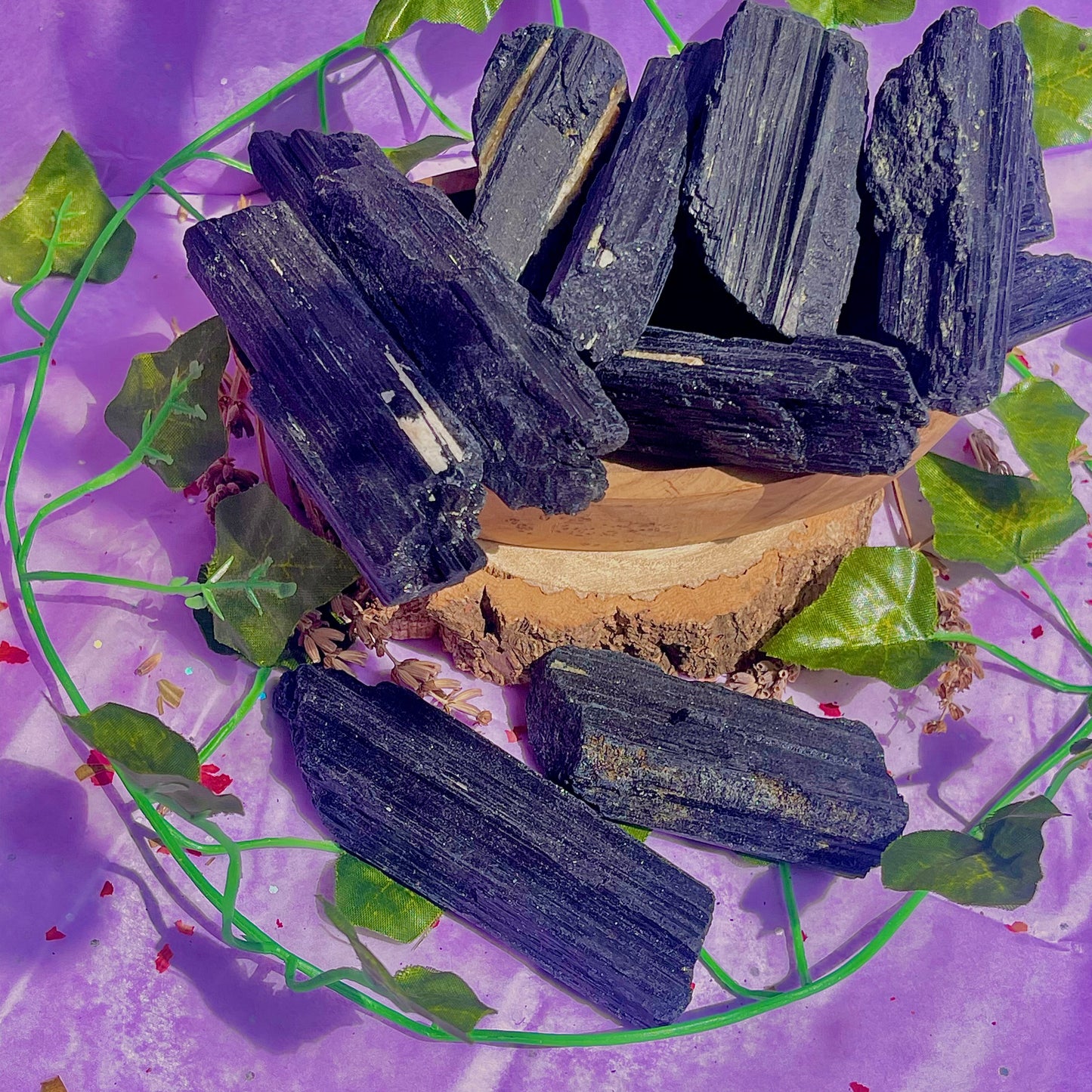 raw/rough black tourmaline