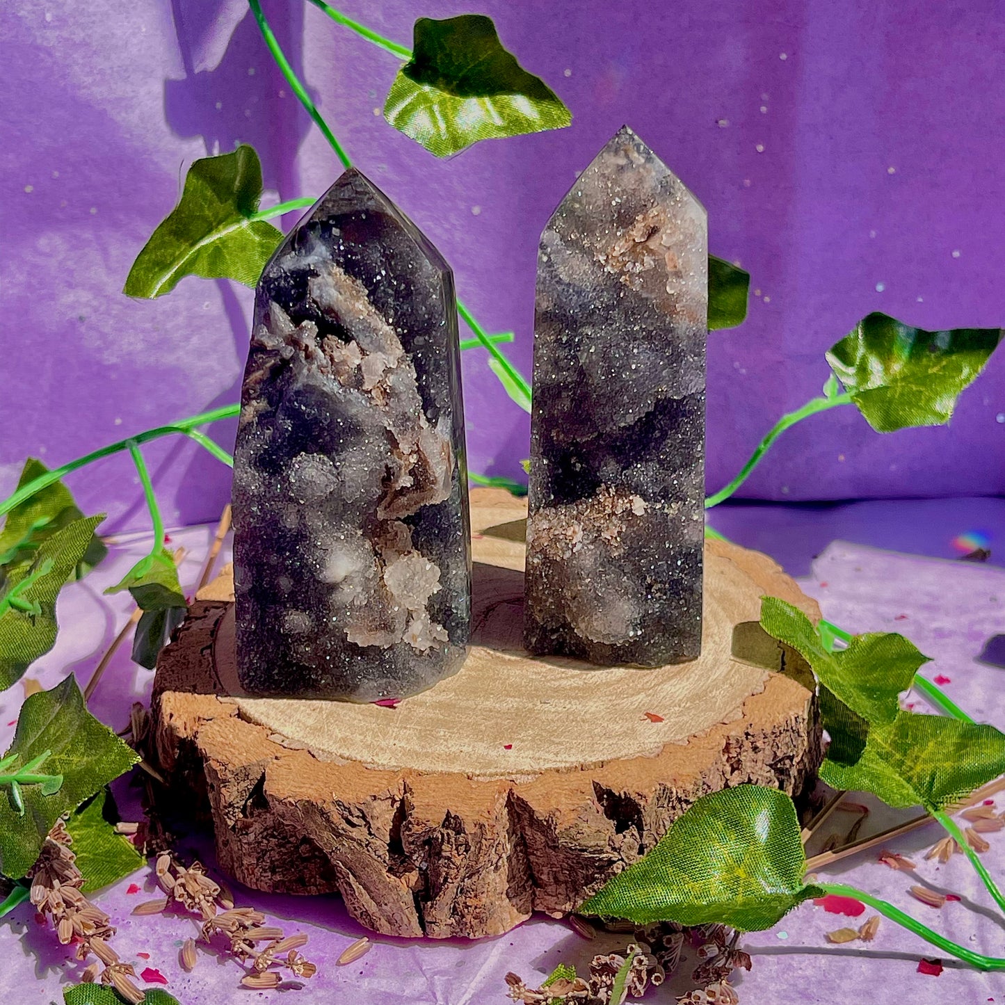 sphalerite druzy towers ~ intuitively chosen