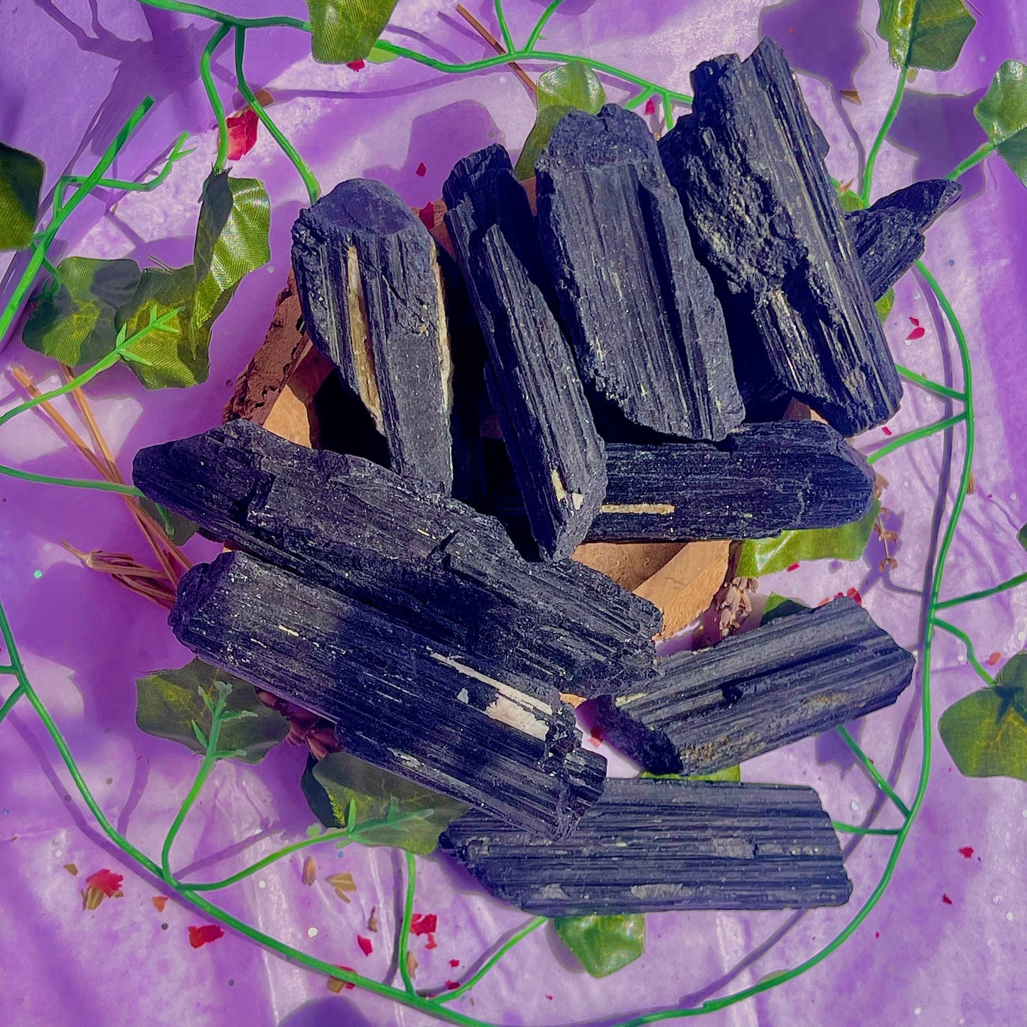 raw/rough black tourmaline