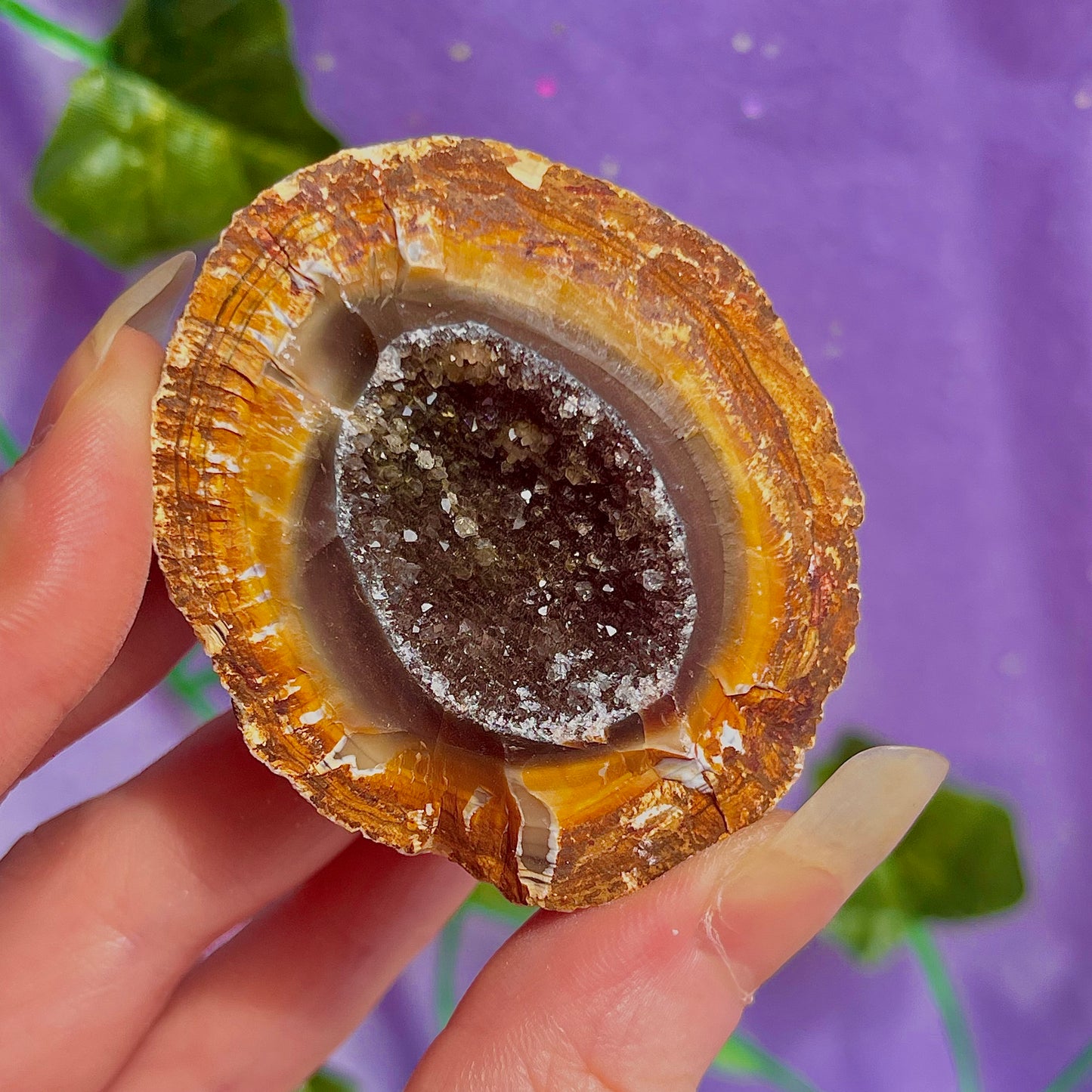 druzy agate geodes B1-5