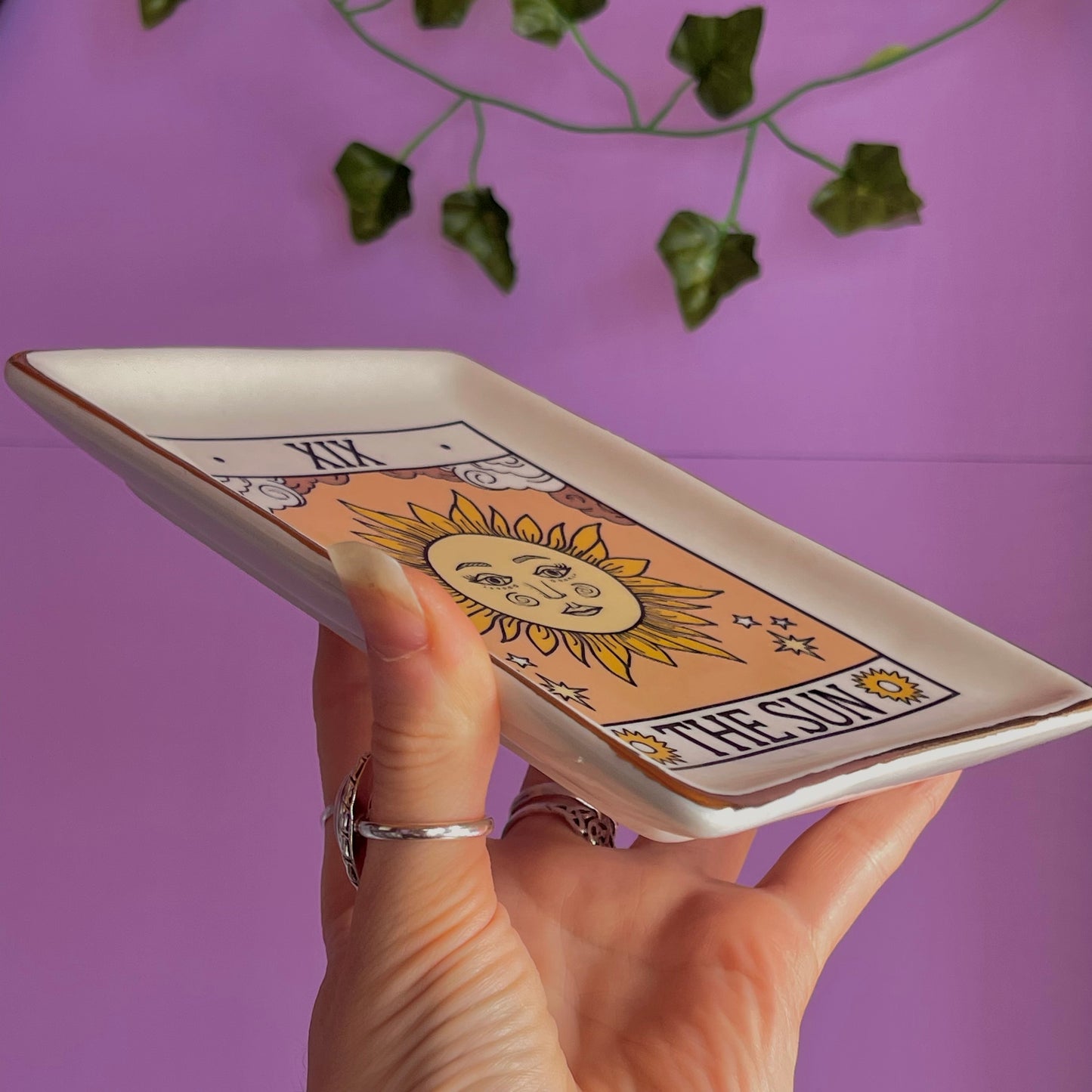 the sun tarot trinket dish