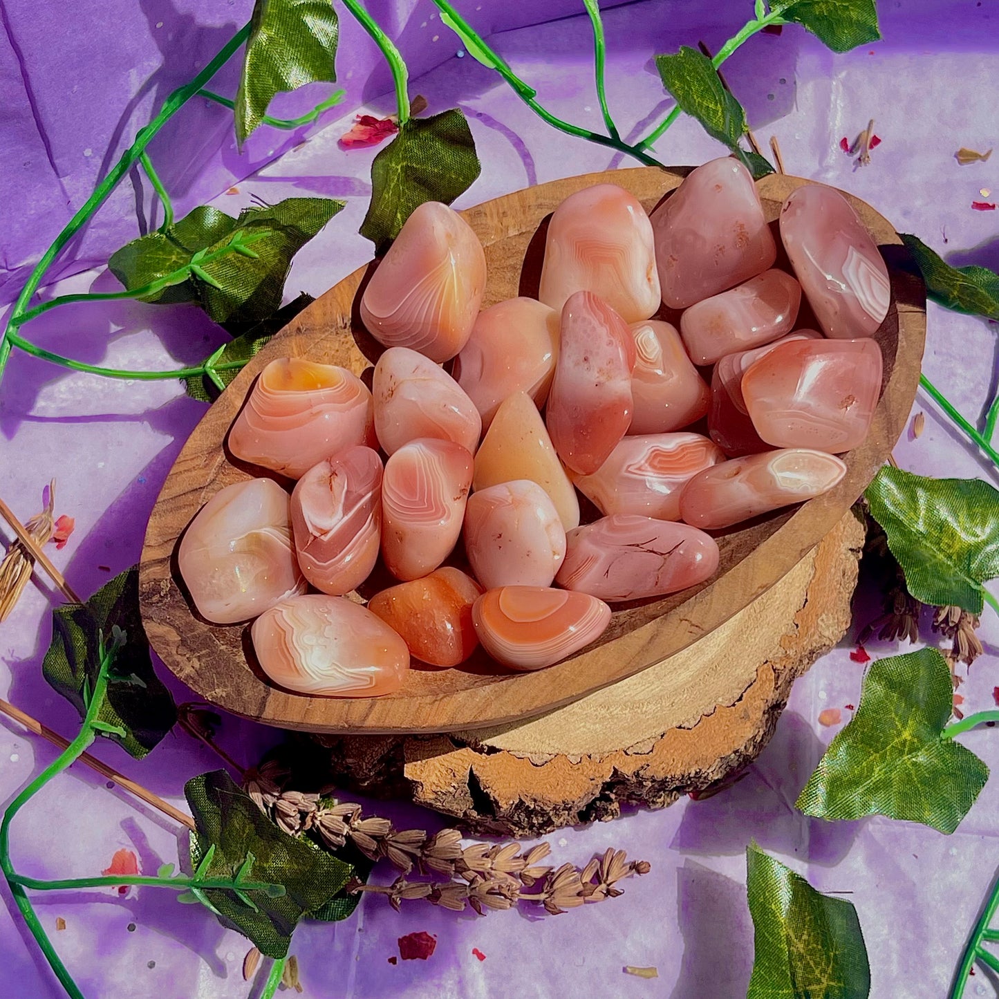 apricot agate tumbles
