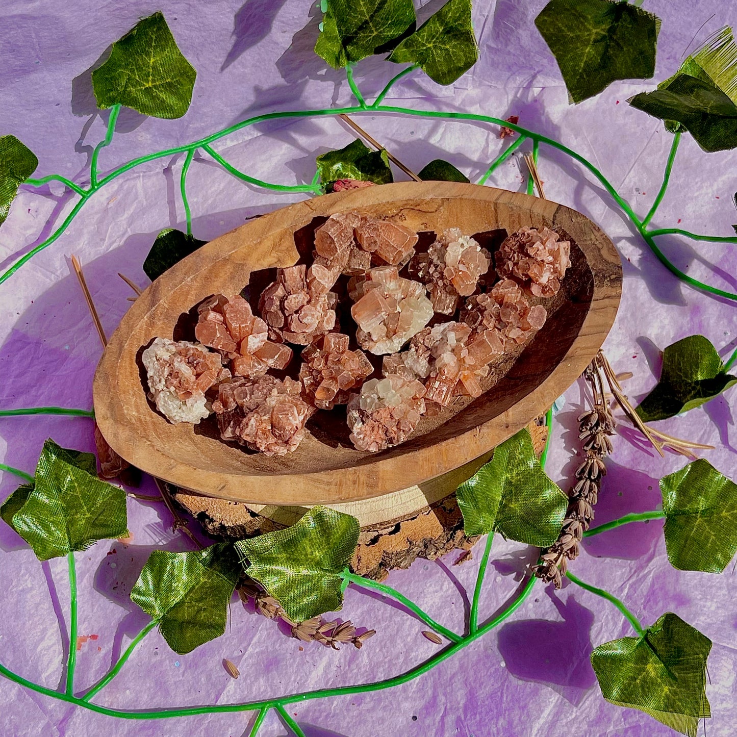 raw/rough aragonite sputniks