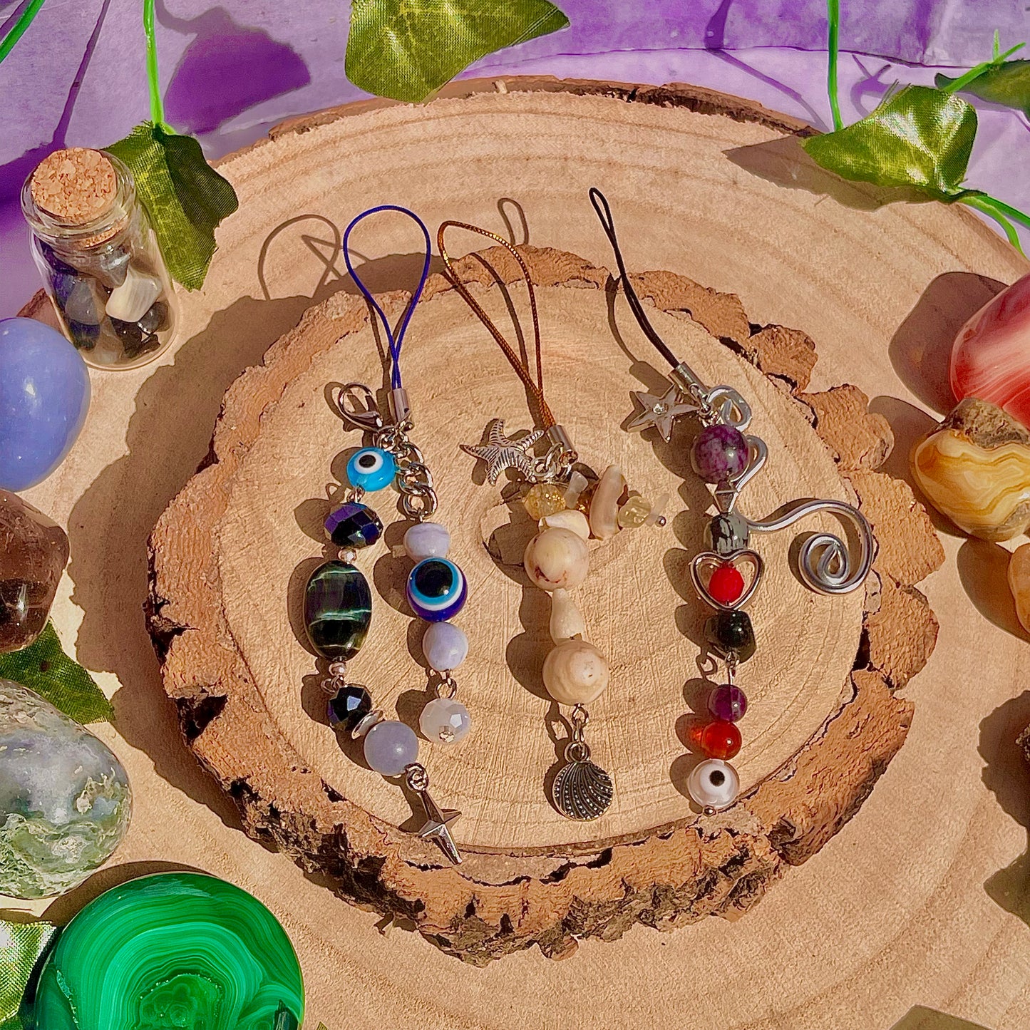 detailed phone charms
