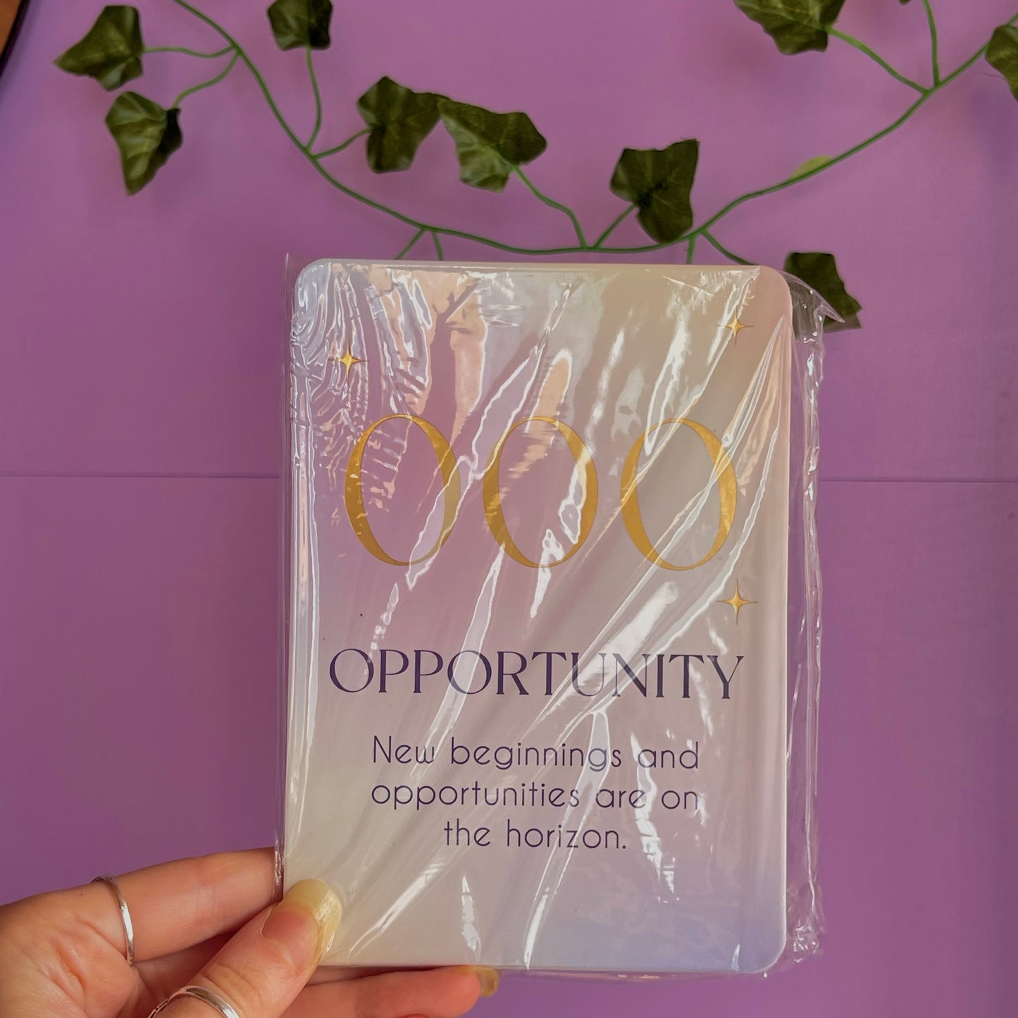 angel number affirmation cards with stand