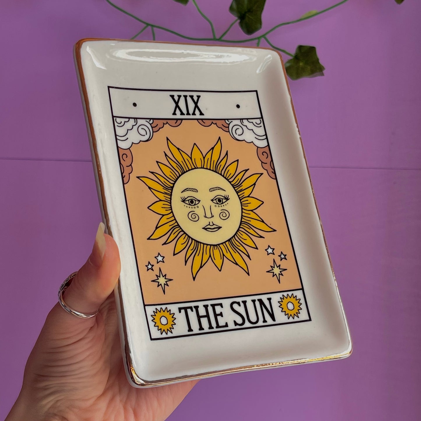 the sun tarot trinket dish